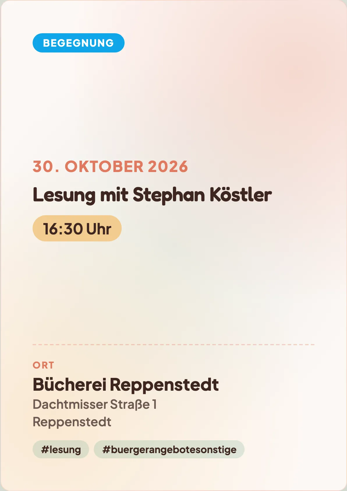 Veranstaltungsflyer