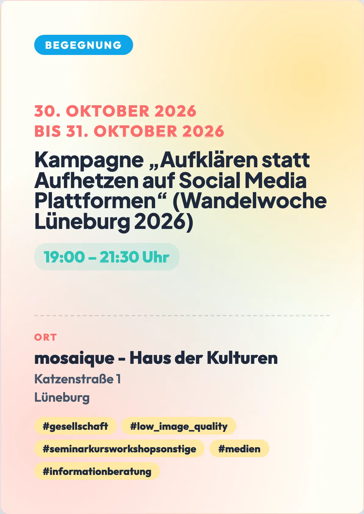 Veranstaltungsflyer