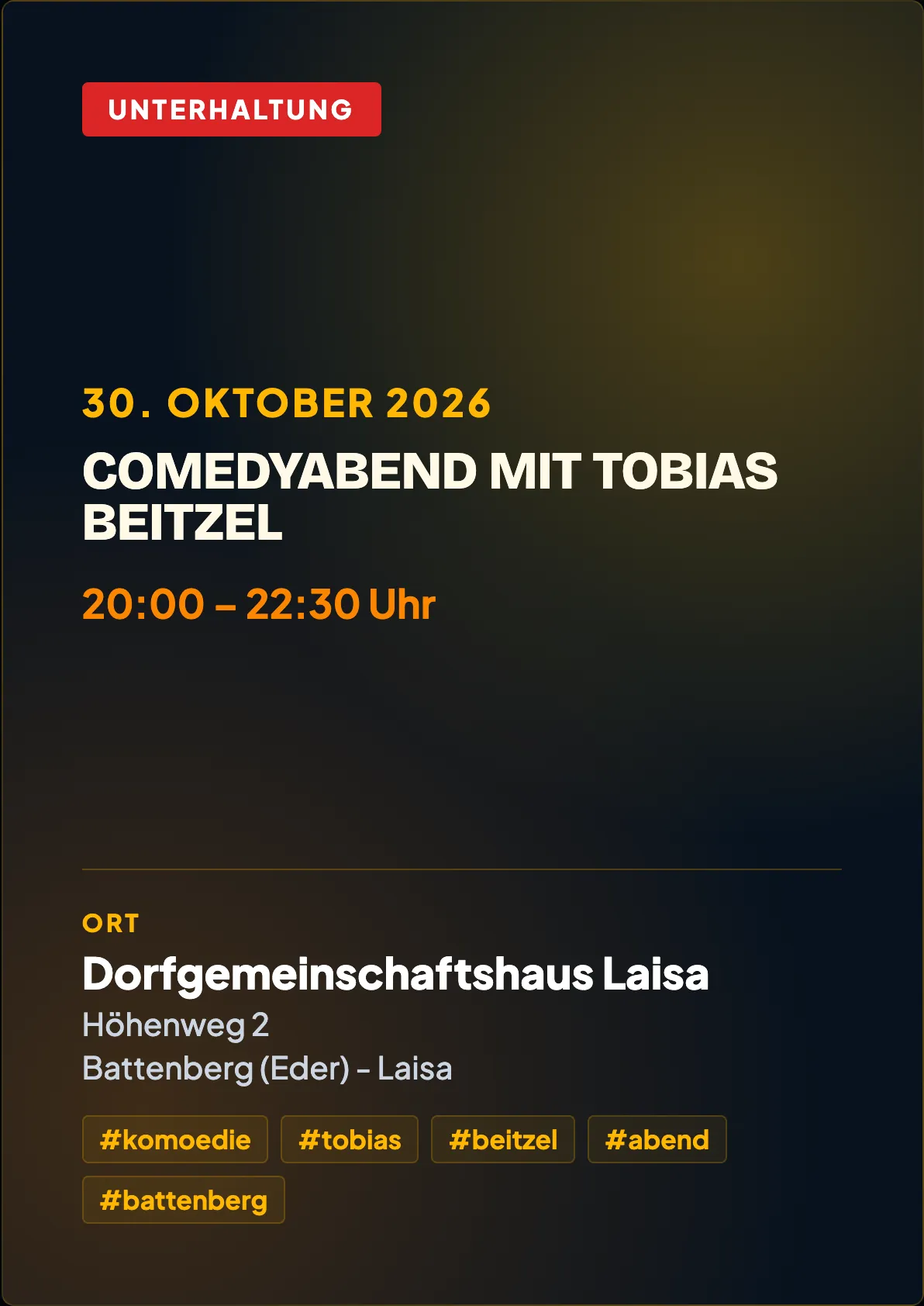 Veranstaltungsflyer