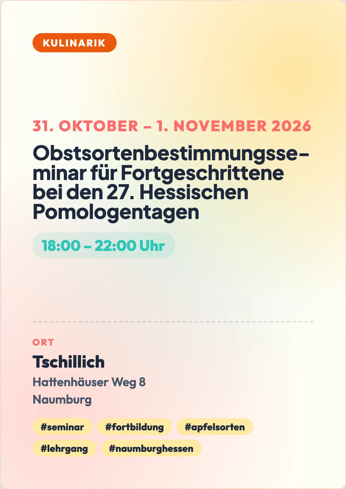 Veranstaltungsflyer