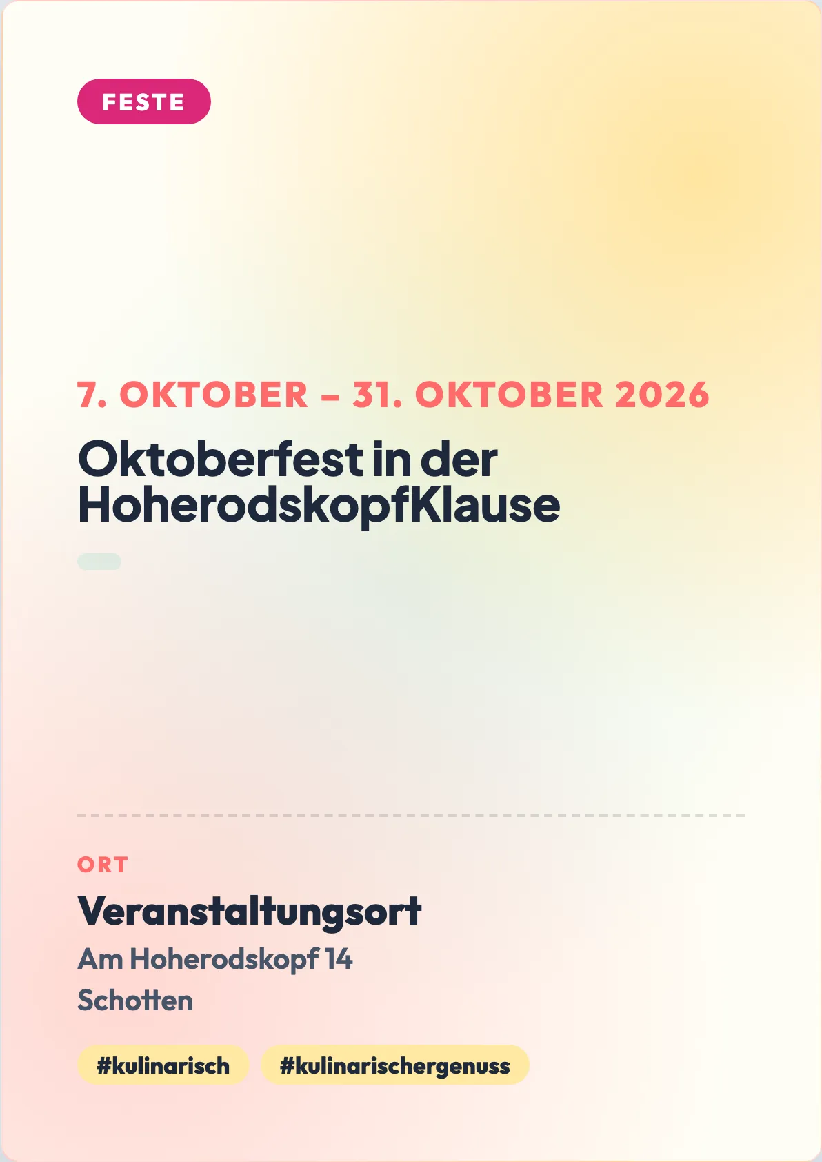 Veranstaltungsflyer