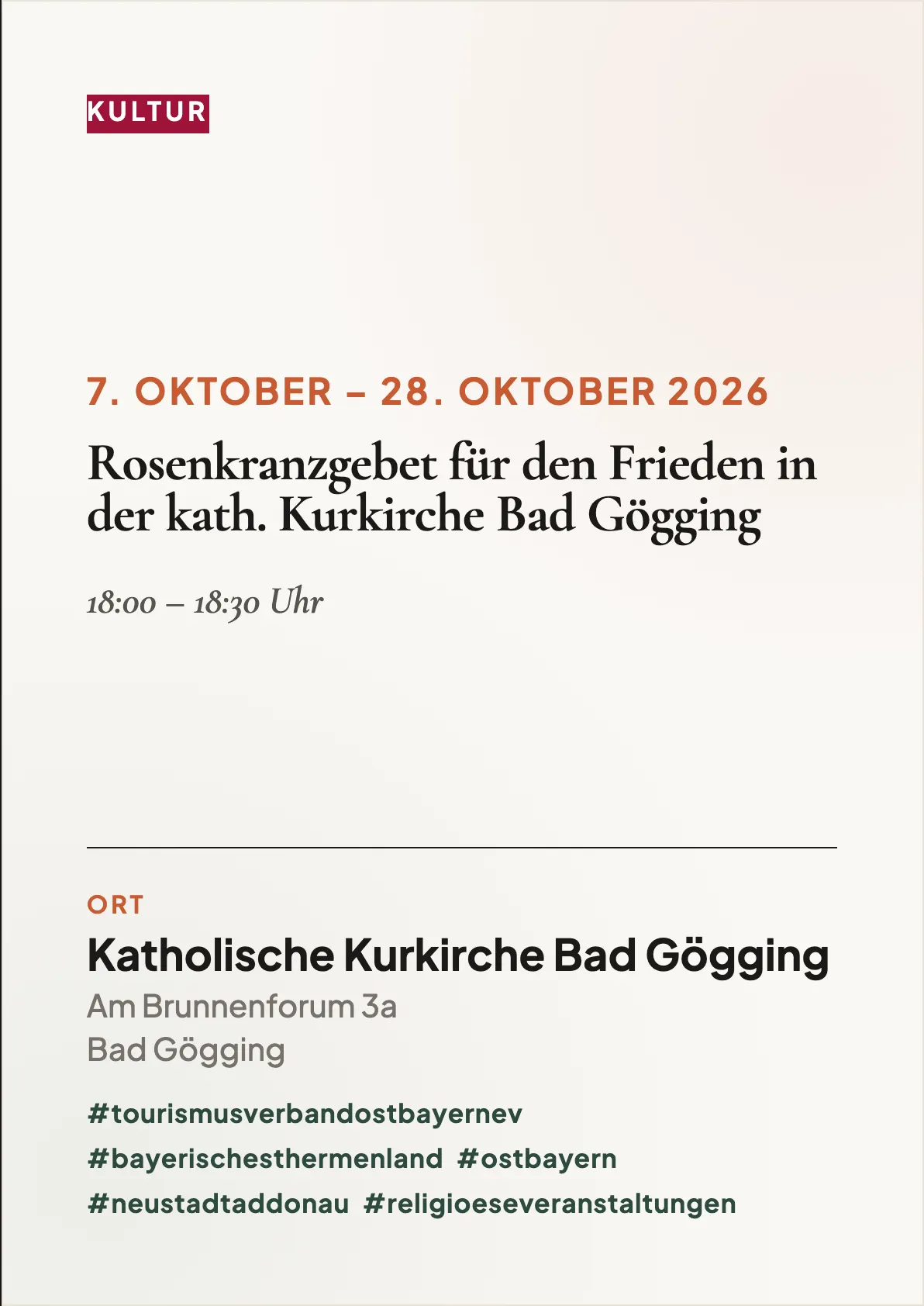 Veranstaltungsflyer