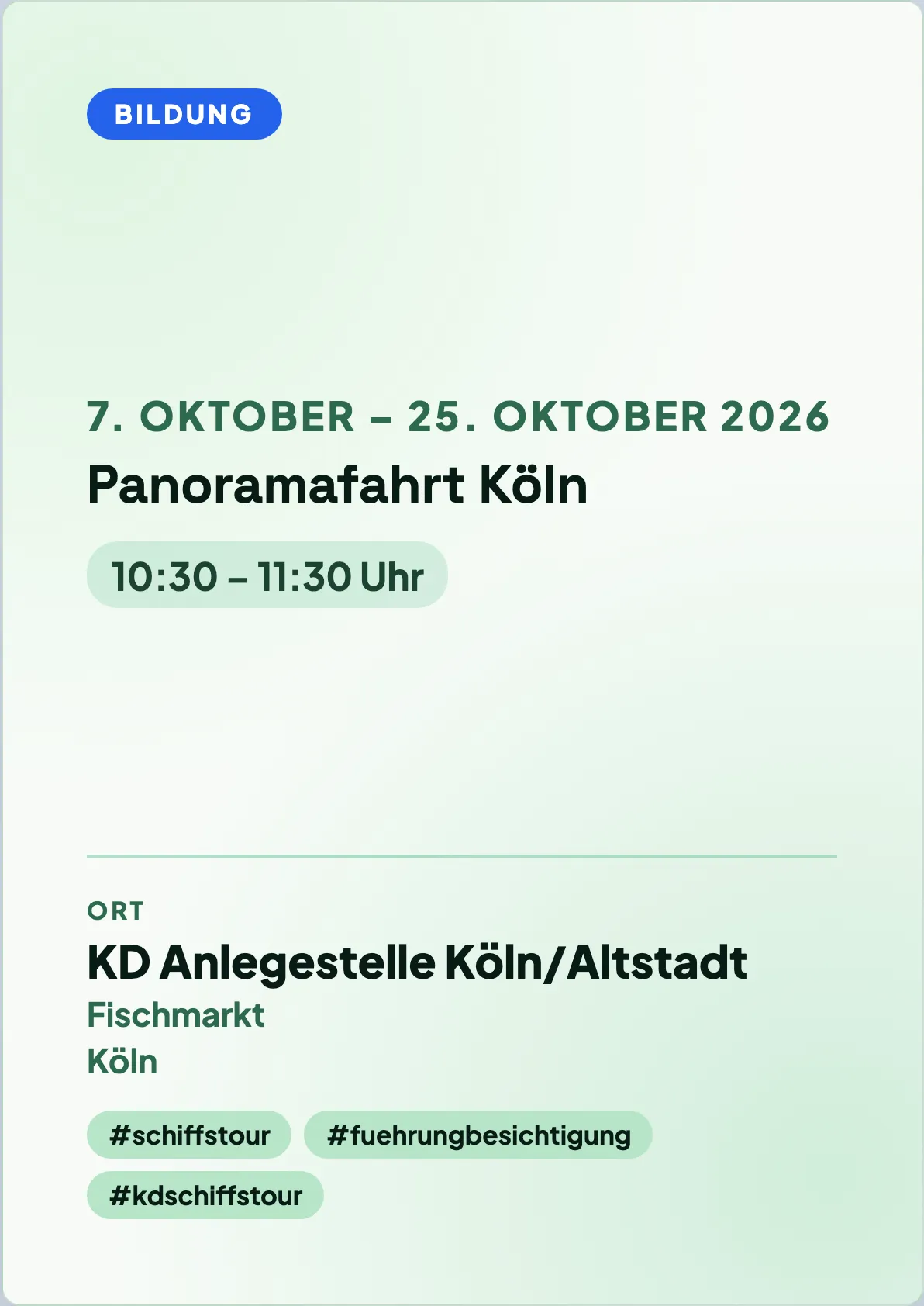 Veranstaltungsflyer