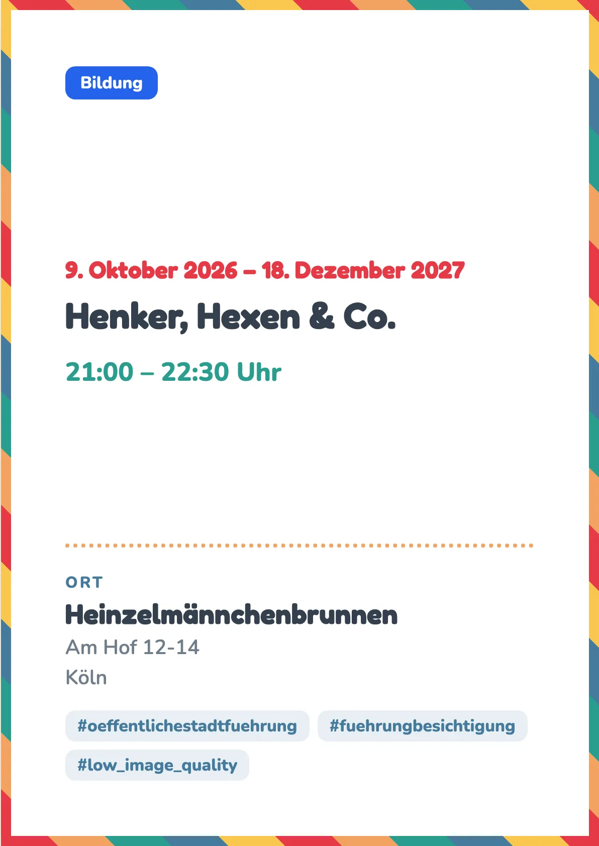 Veranstaltungsflyer