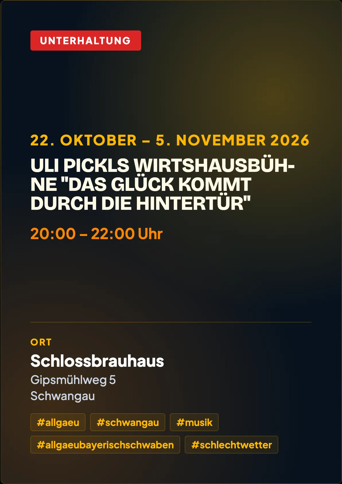 Veranstaltungsflyer