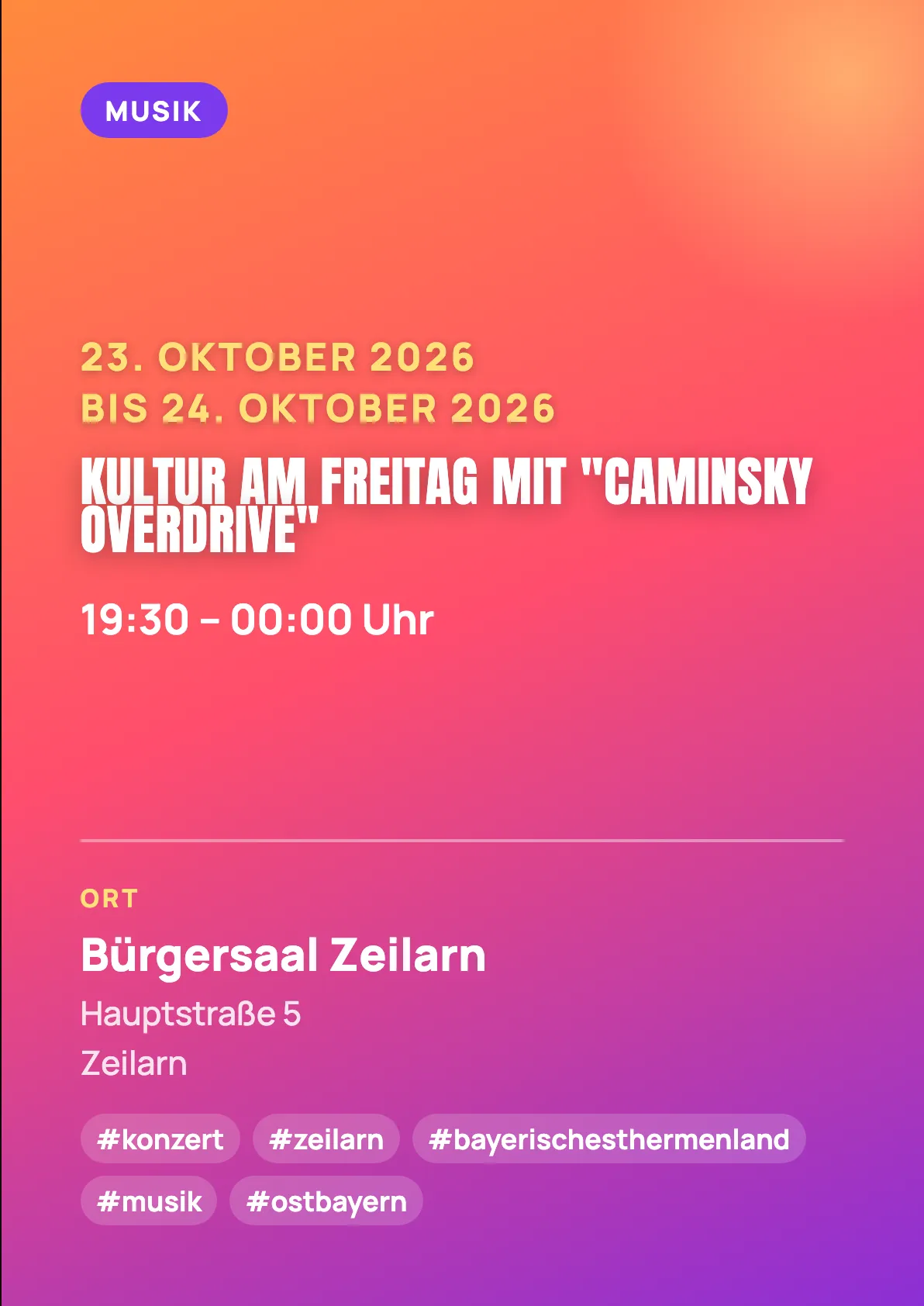 Veranstaltungsflyer