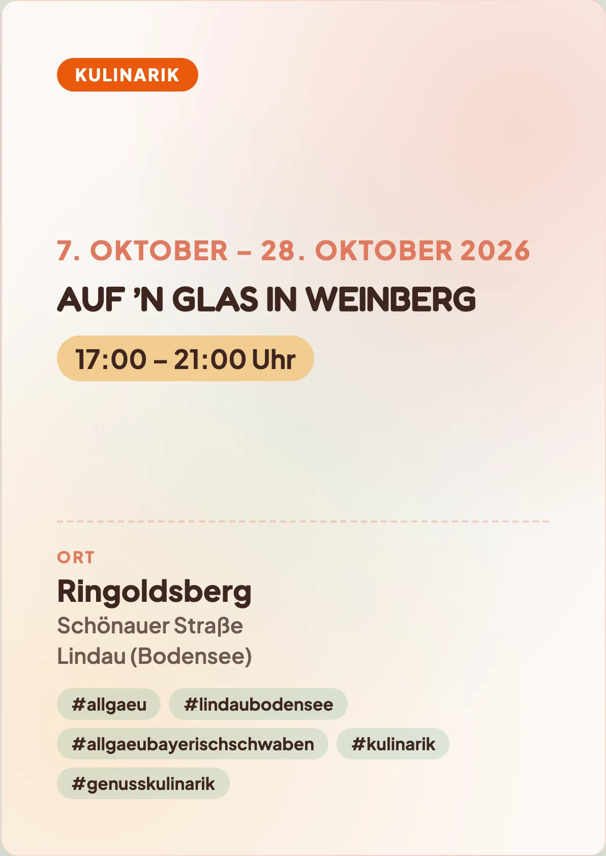 Veranstaltungsflyer