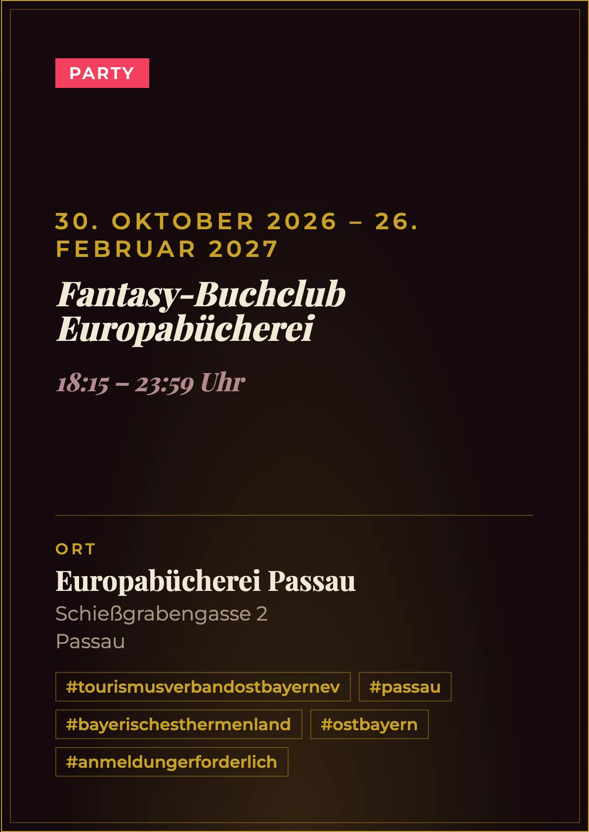 Veranstaltungsflyer