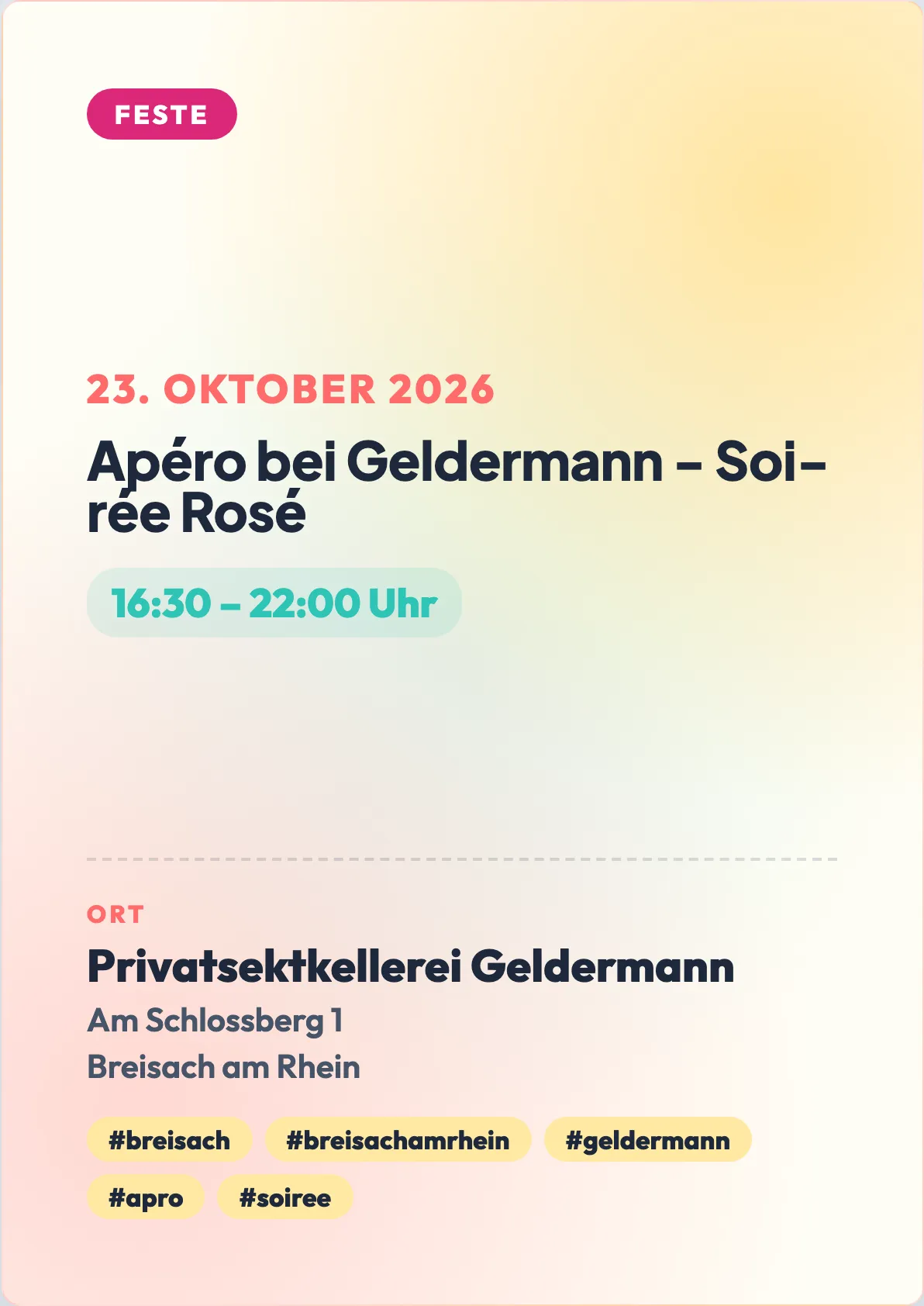 Veranstaltungsflyer