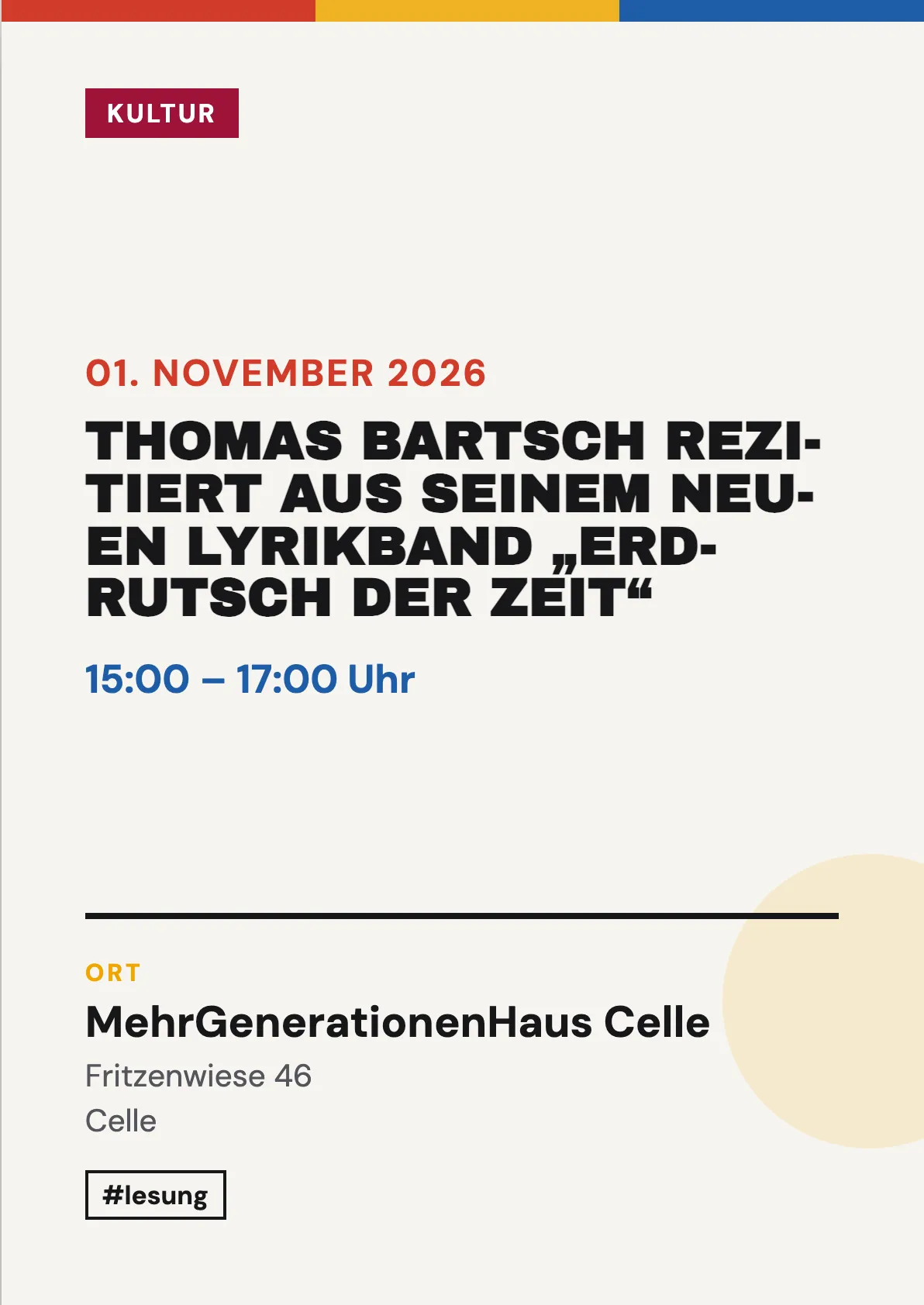 Veranstaltungsflyer