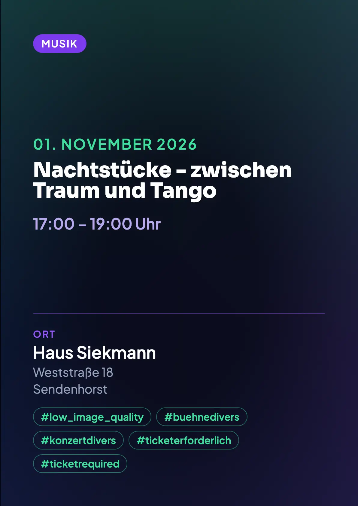 Veranstaltungsflyer