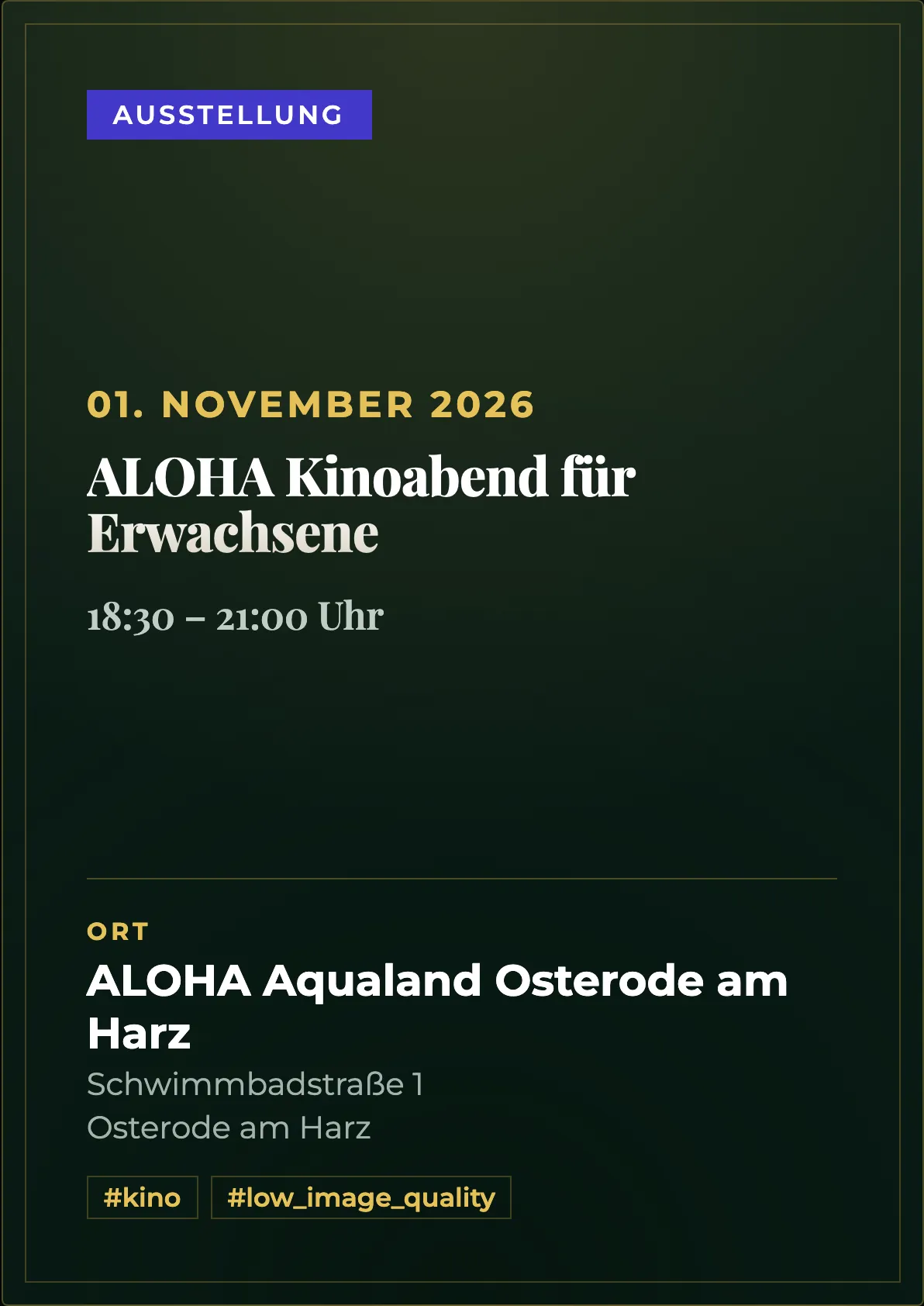 Veranstaltungsflyer