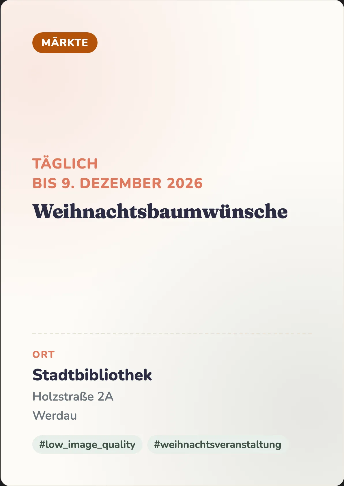 Veranstaltungsflyer