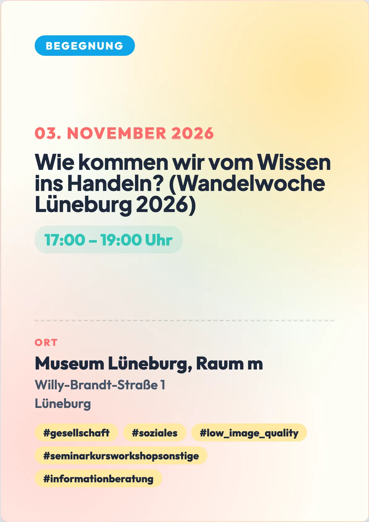 Veranstaltungsflyer