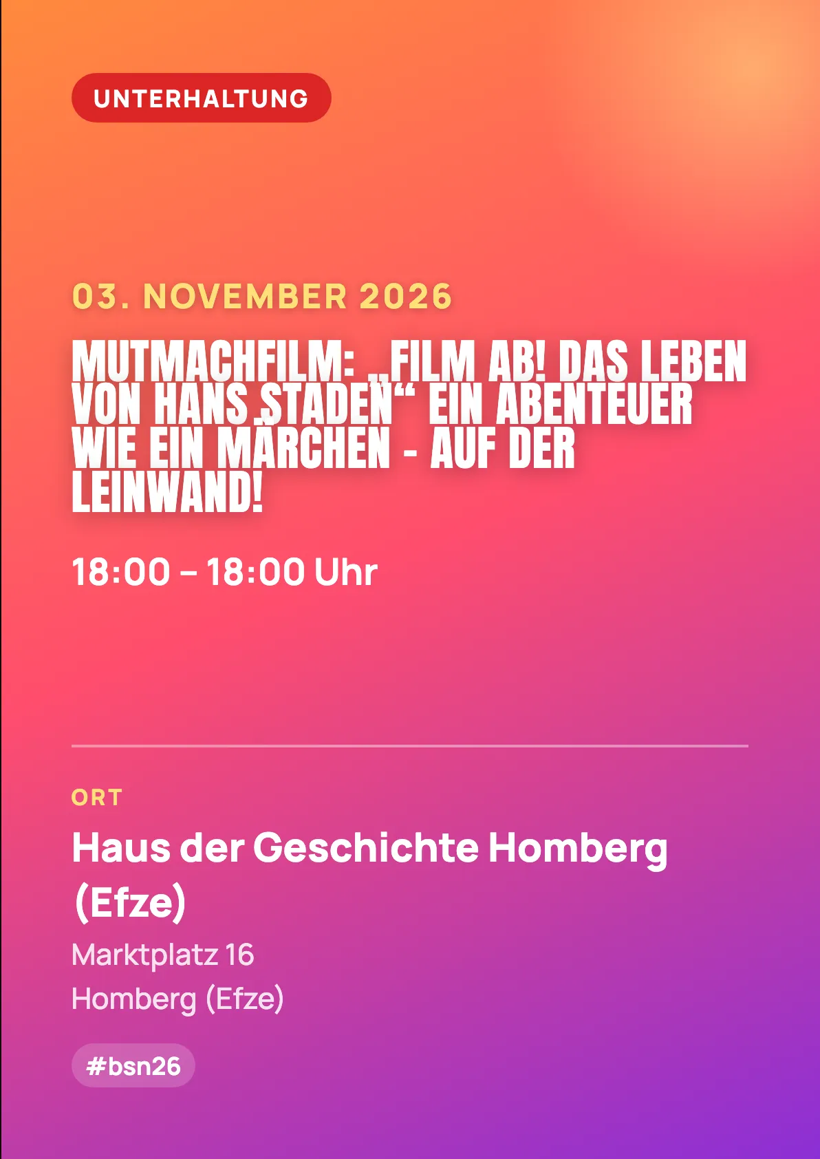 Veranstaltungsflyer
