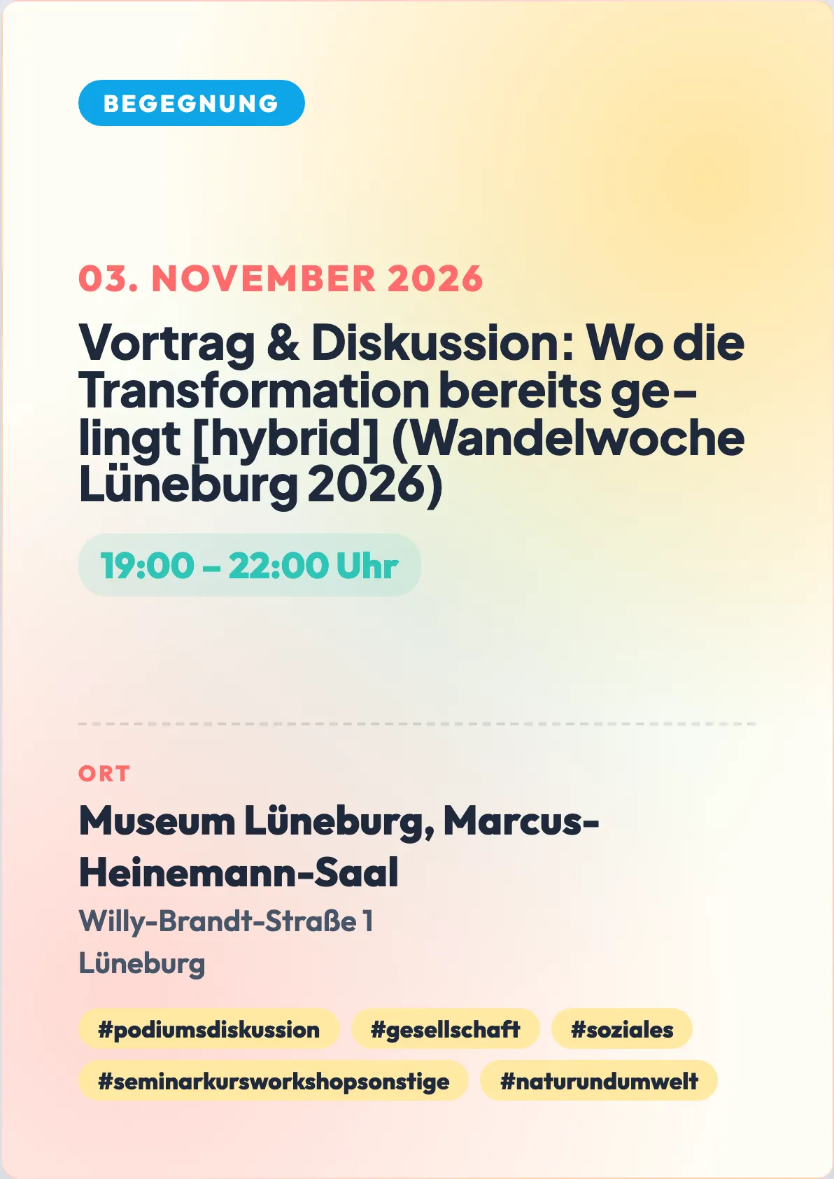 Veranstaltungsflyer