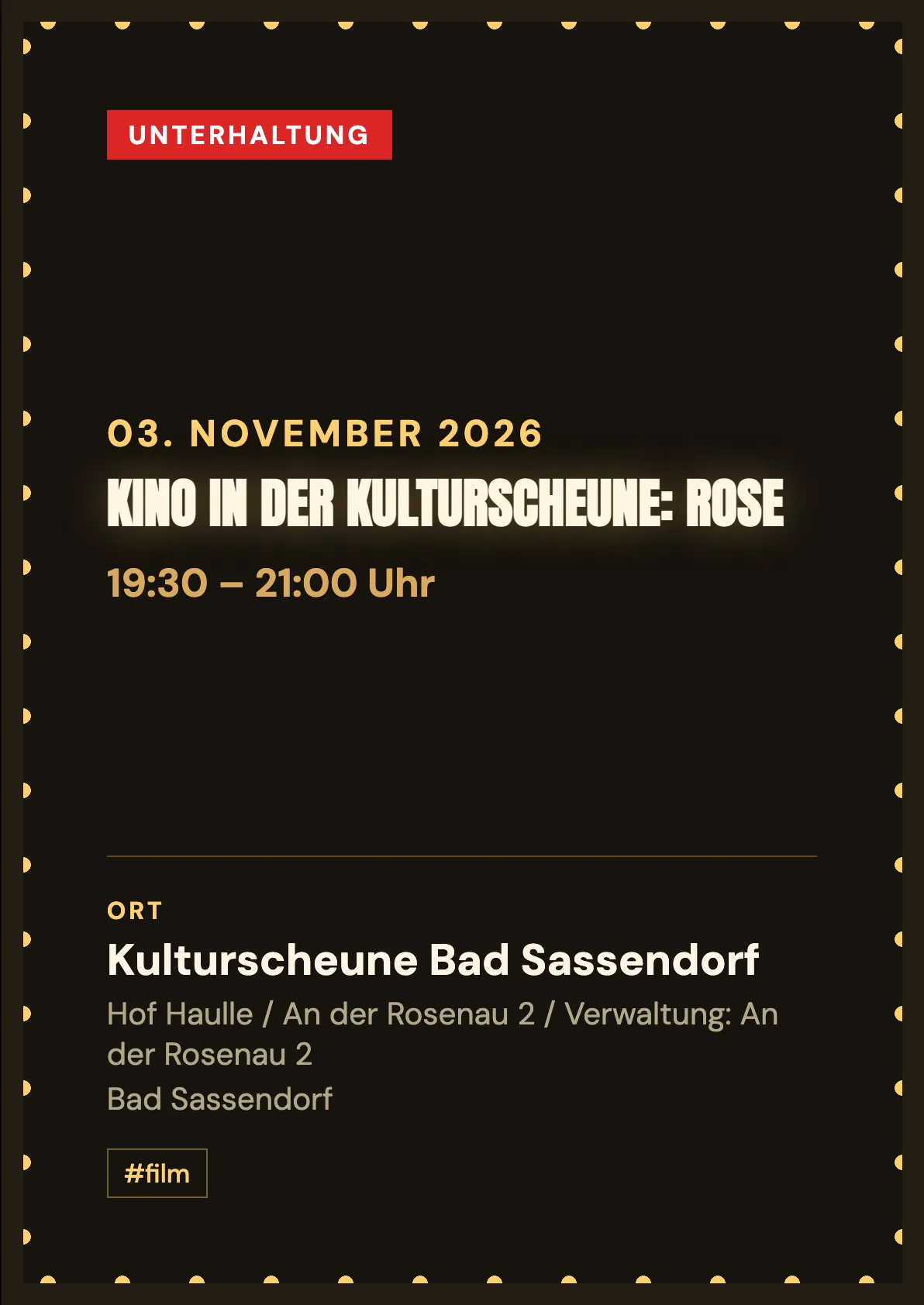 Veranstaltungsflyer