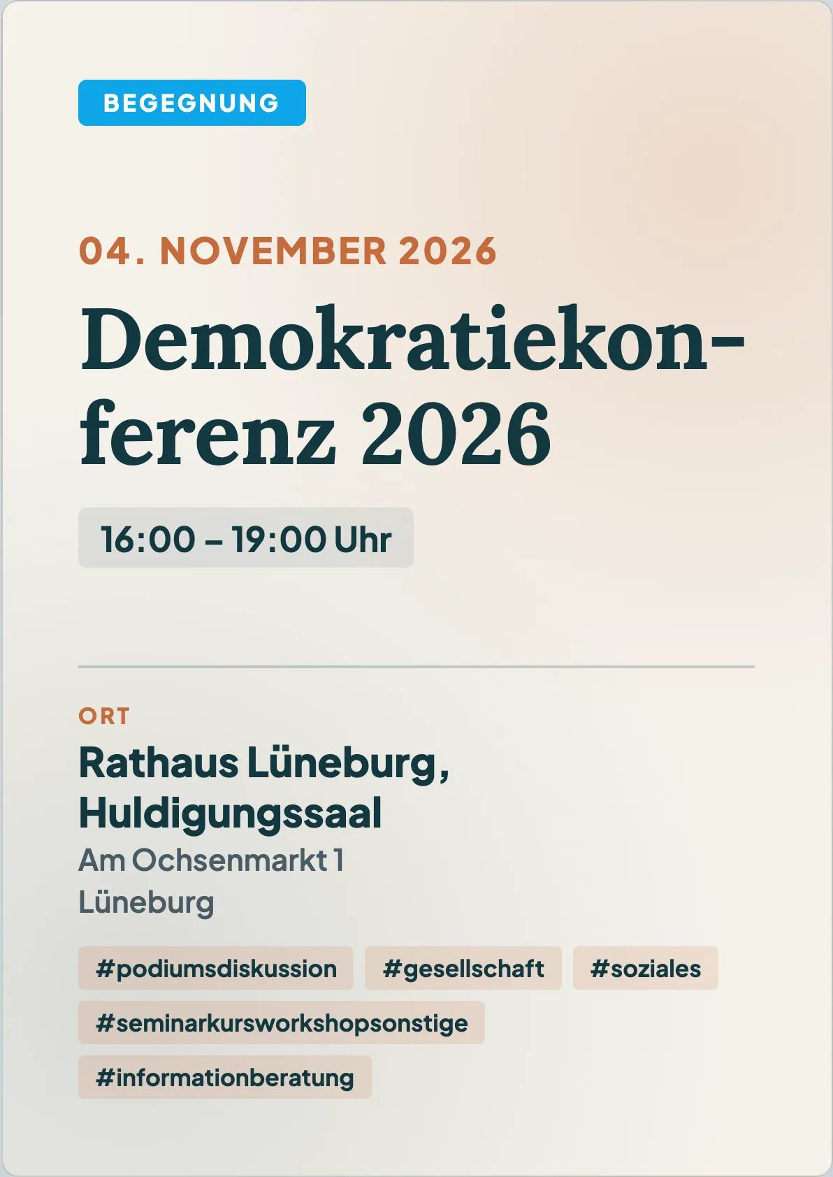 Veranstaltungsflyer