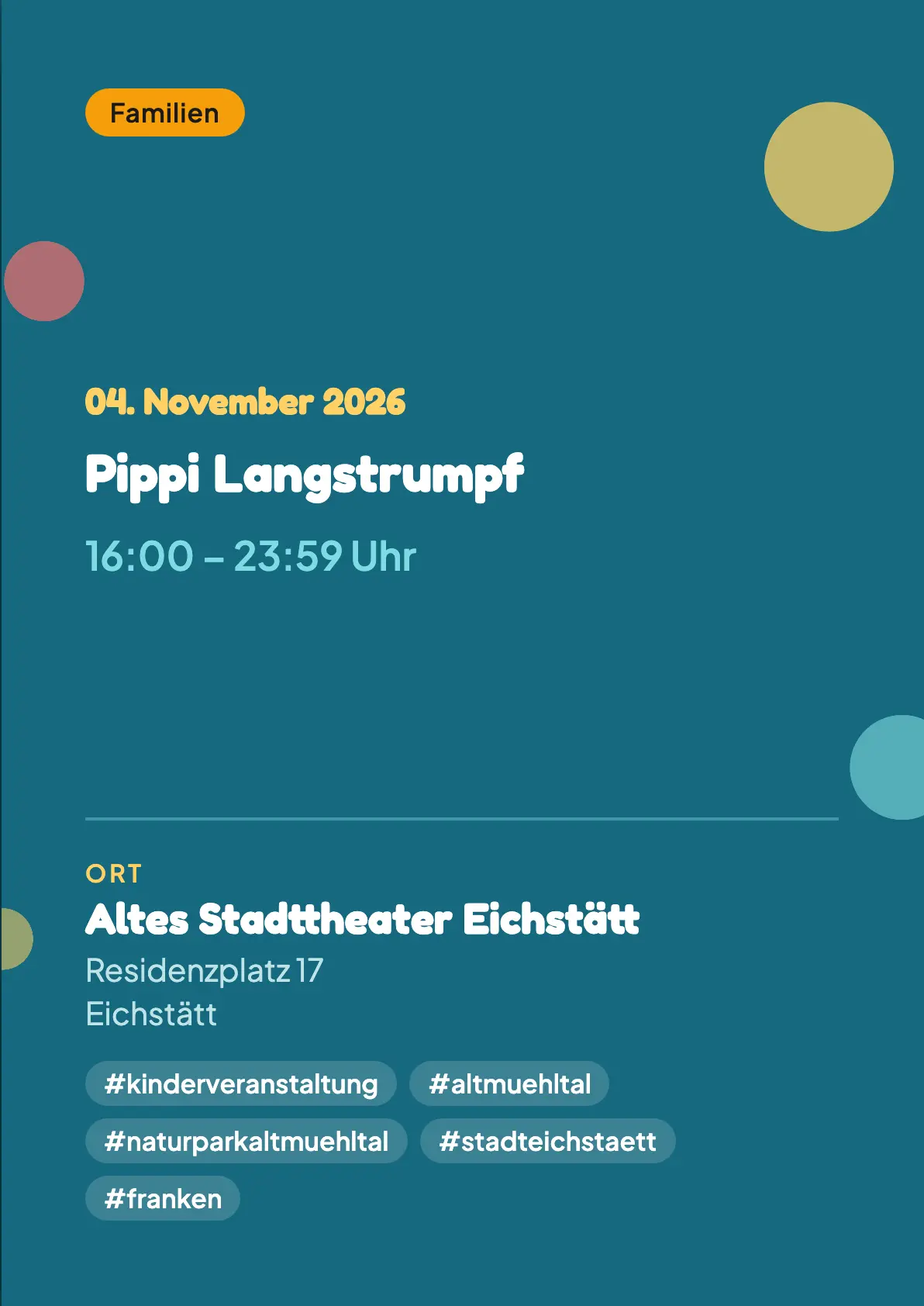 Veranstaltungsflyer