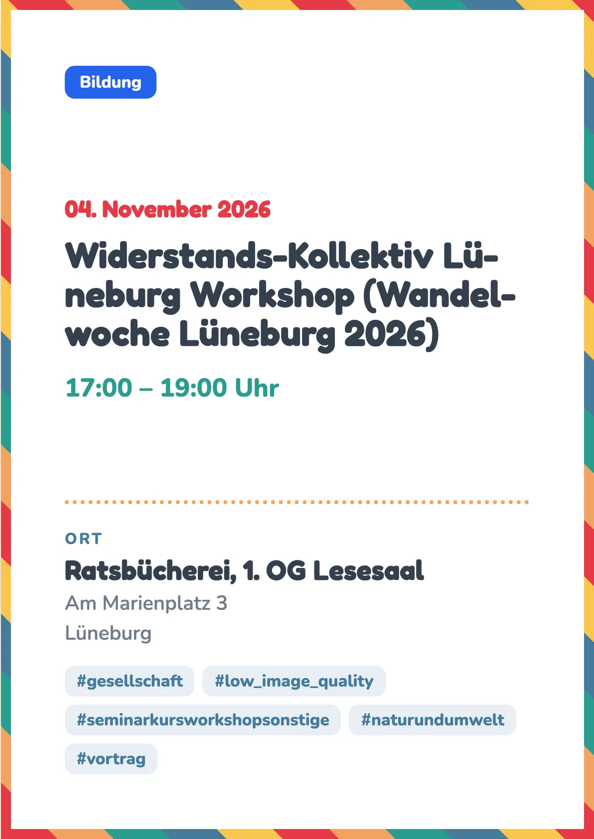 Veranstaltungsflyer