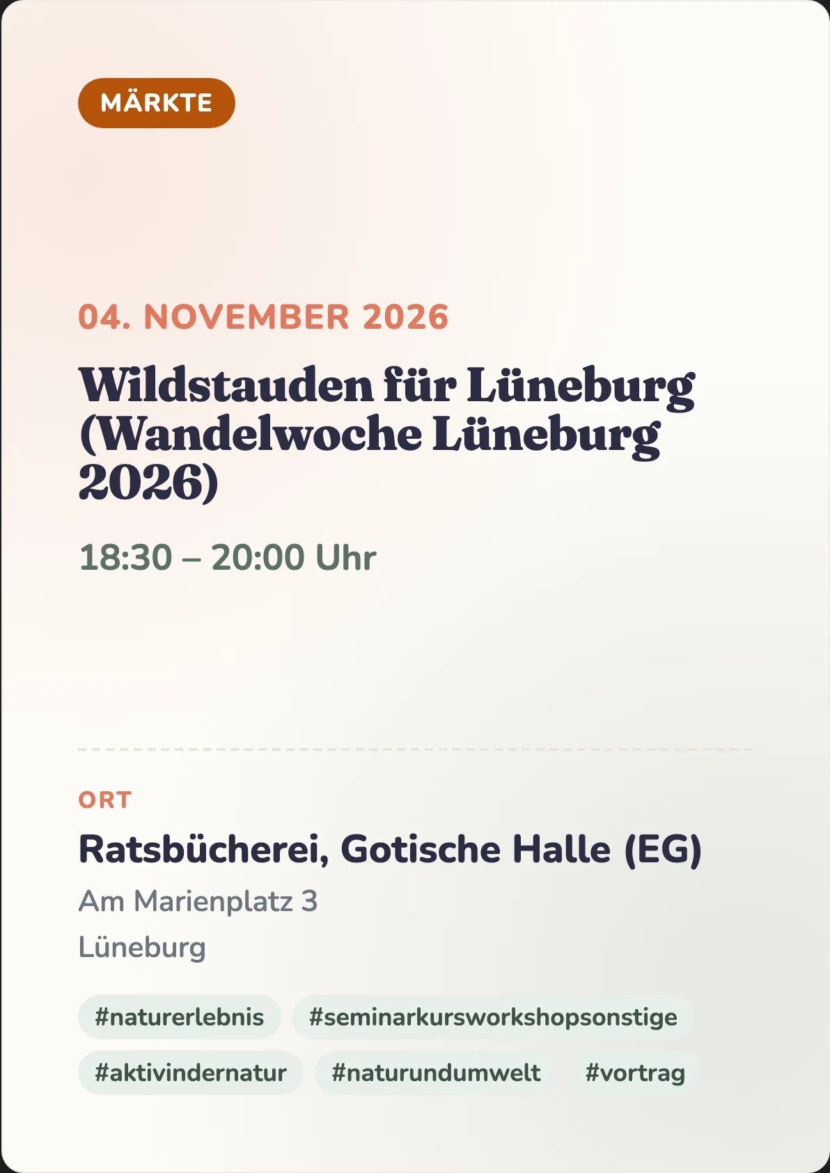Veranstaltungsflyer