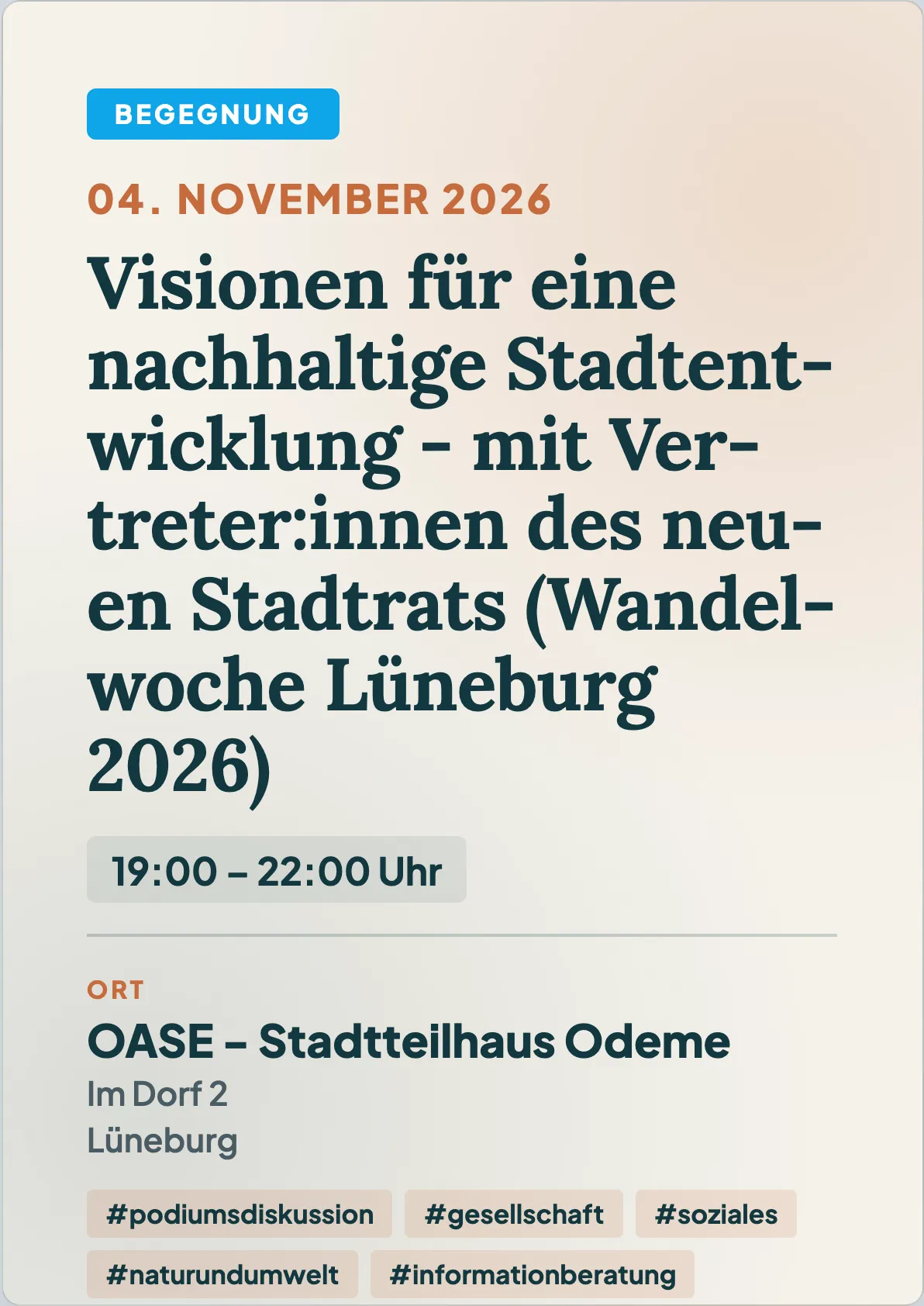 Veranstaltungsflyer