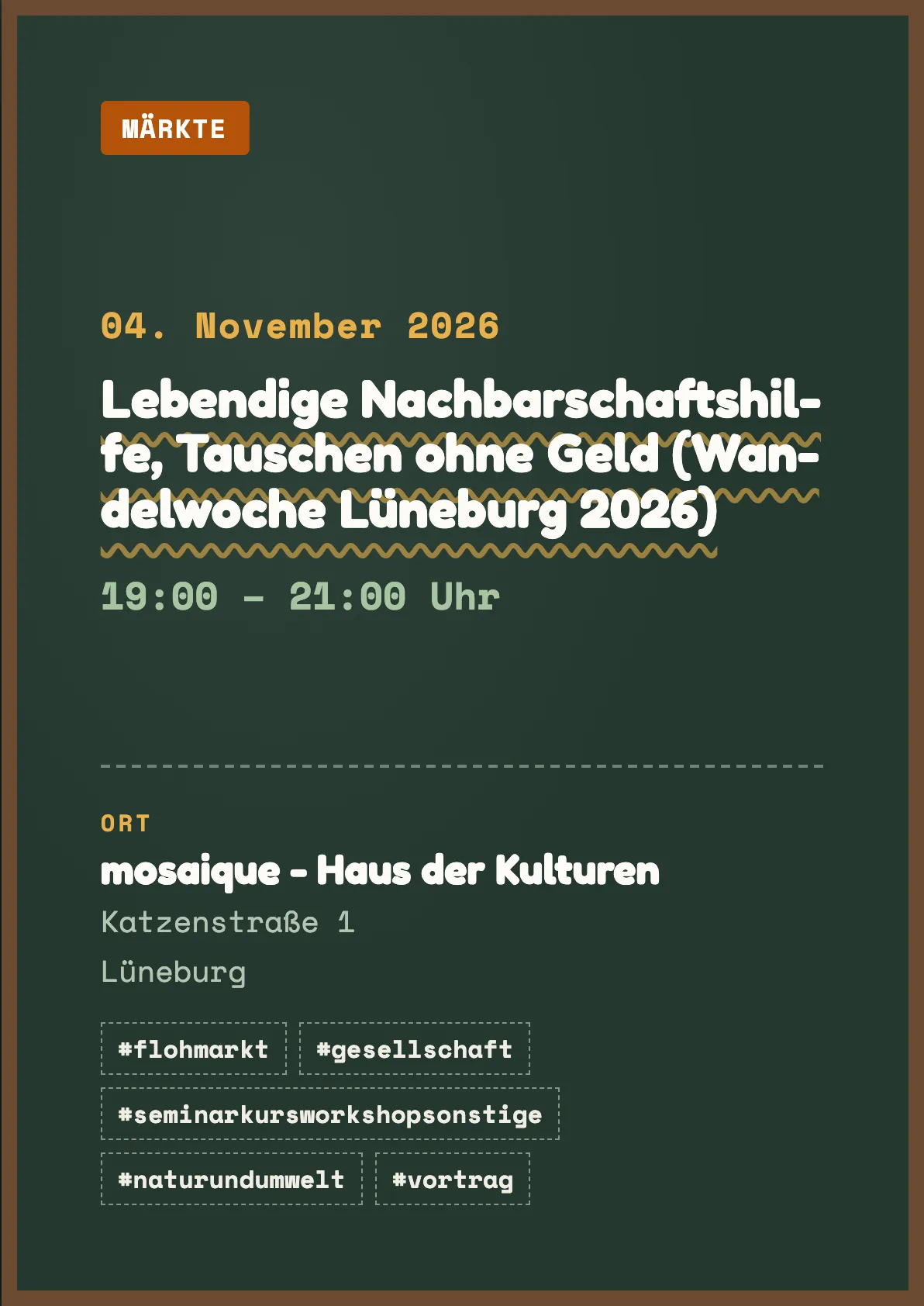 Veranstaltungsflyer