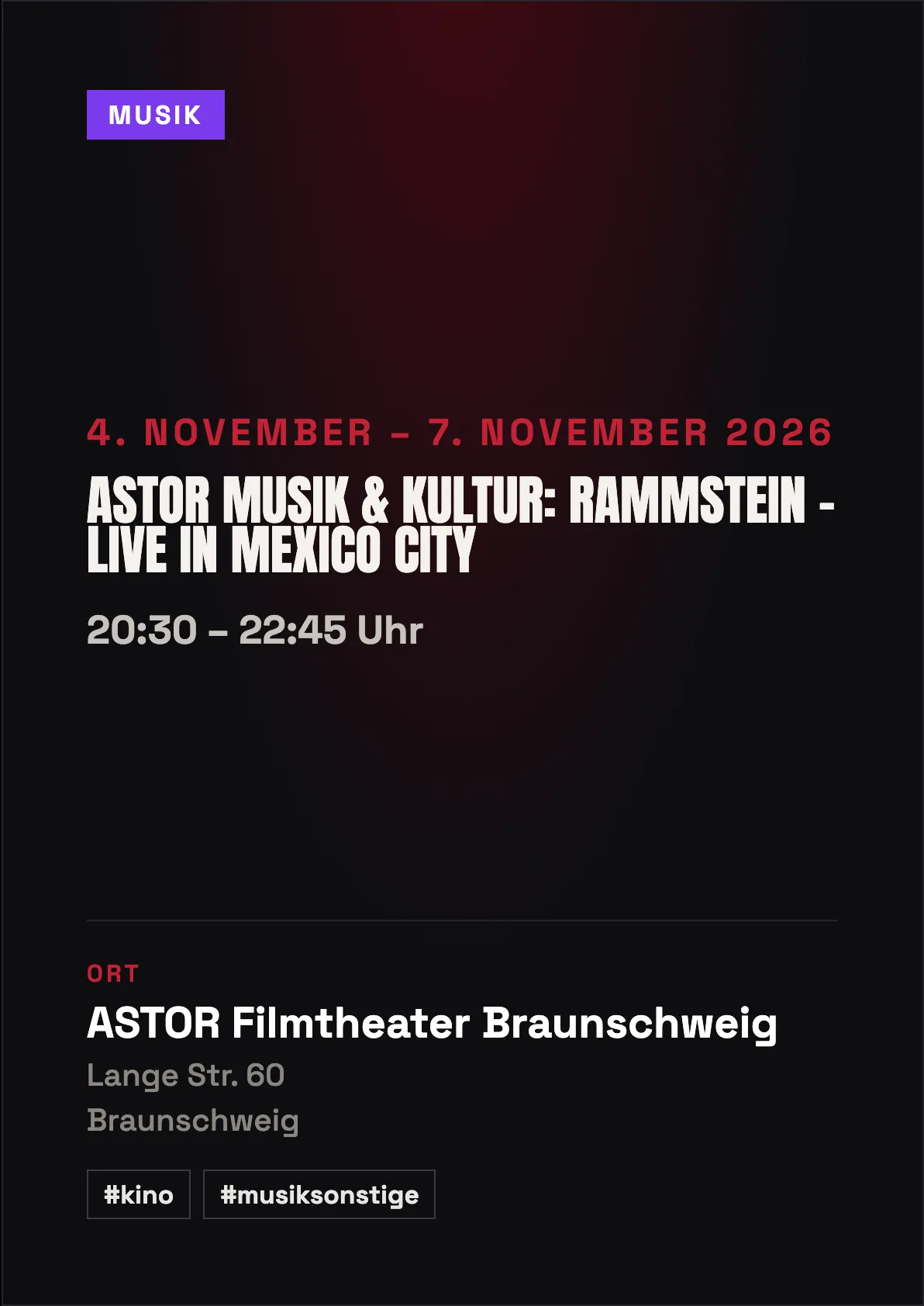 Veranstaltungsflyer
