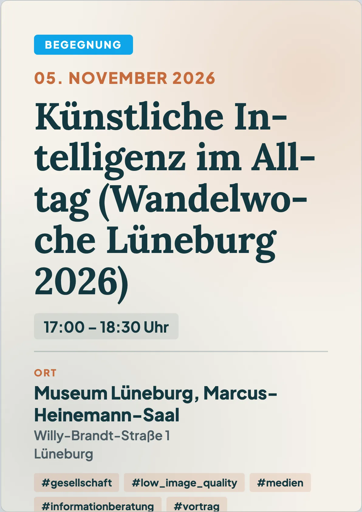 Veranstaltungsflyer