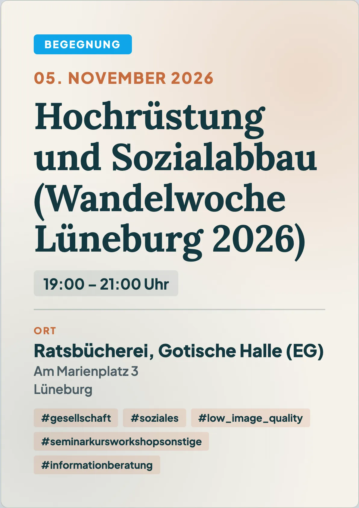 Veranstaltungsflyer