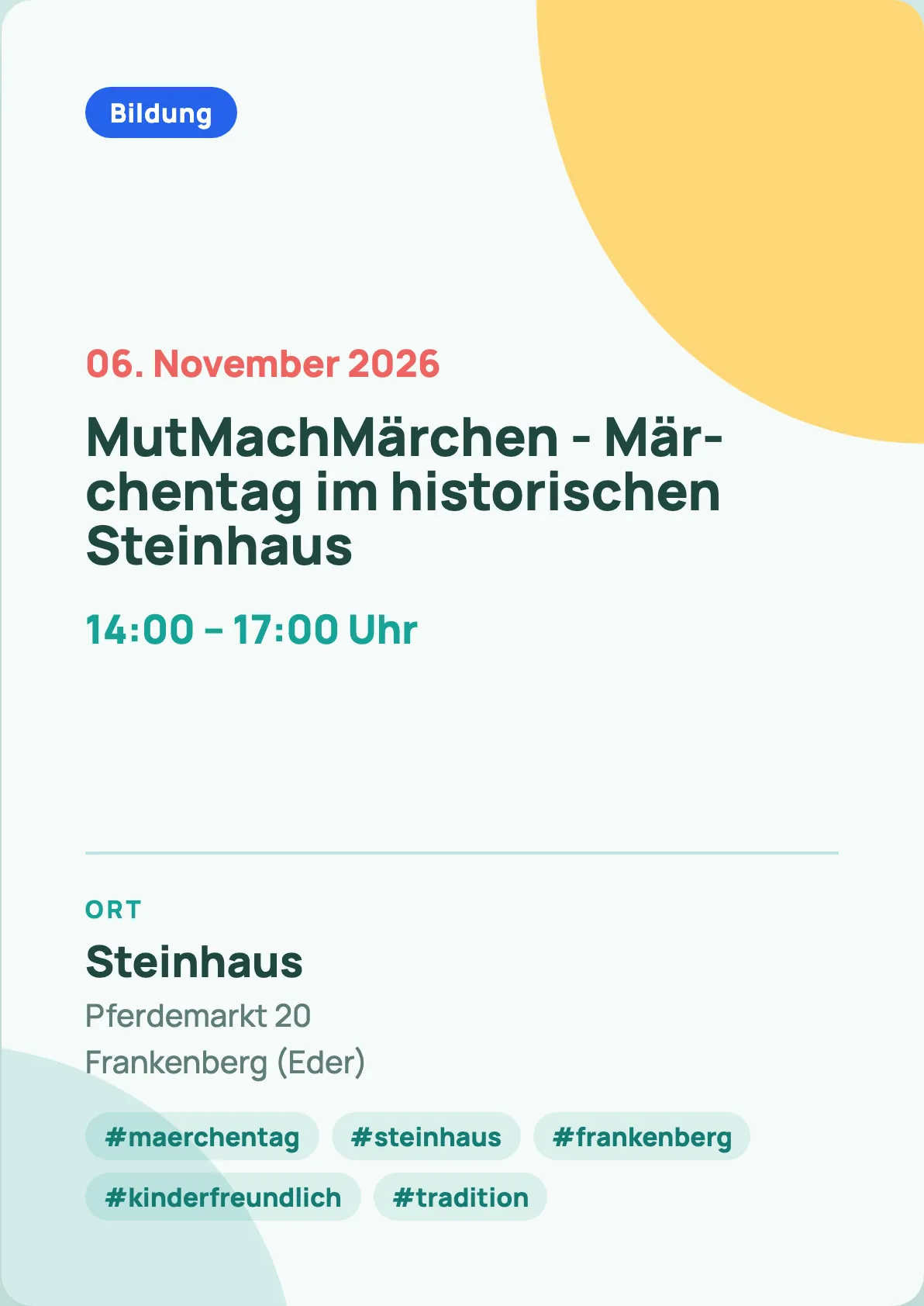 Veranstaltungsflyer