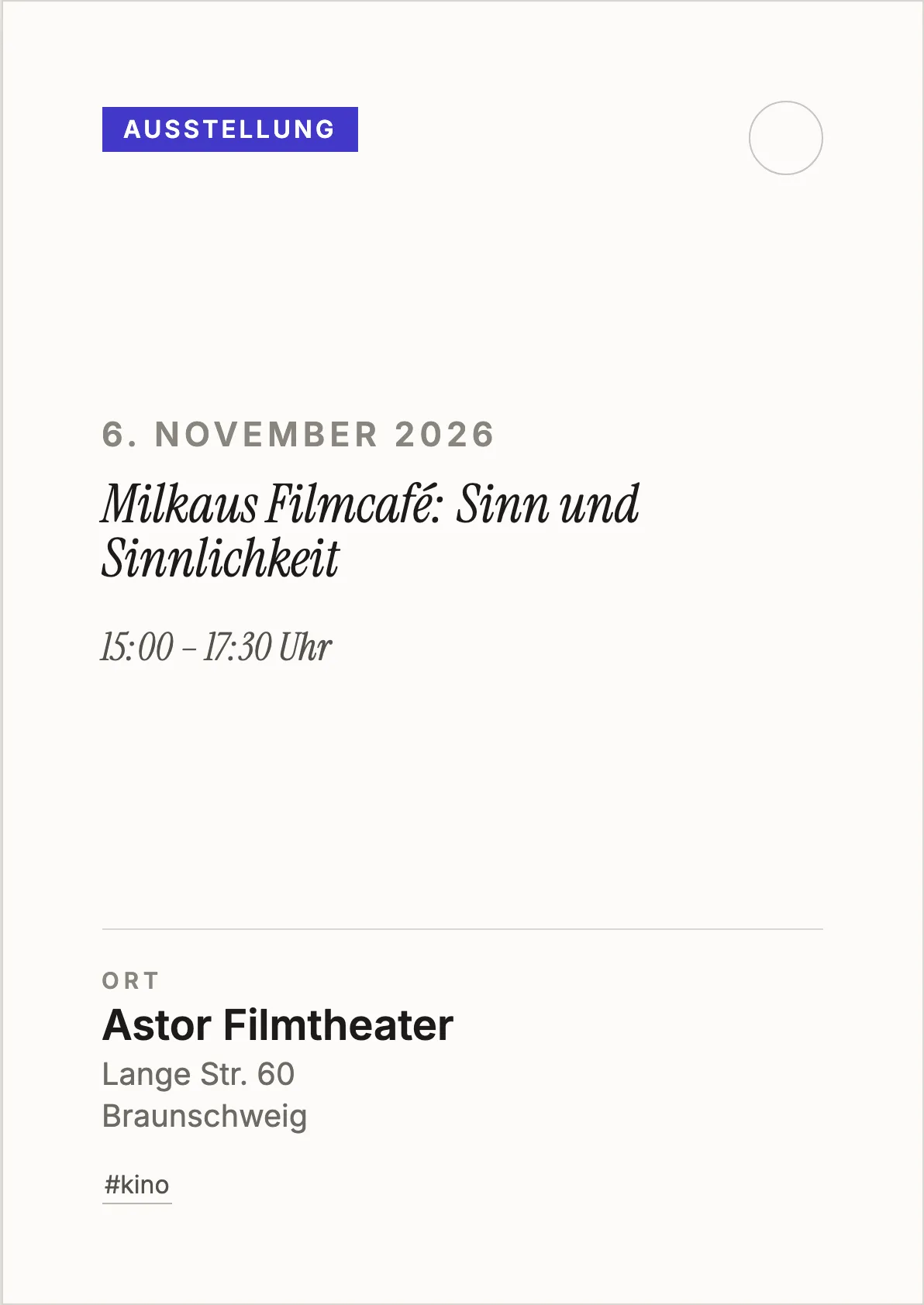 Veranstaltungsflyer