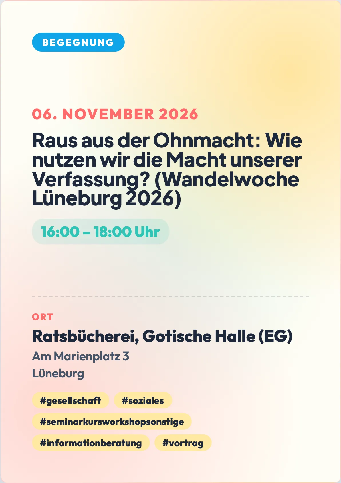 Veranstaltungsflyer