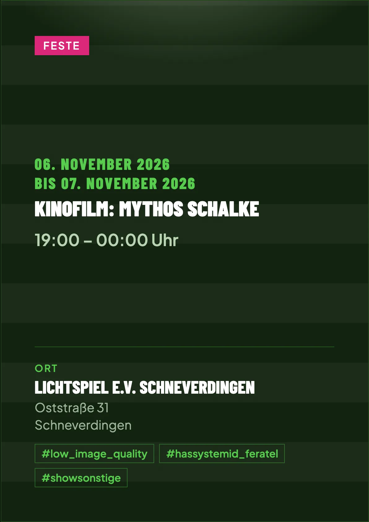 Veranstaltungsflyer