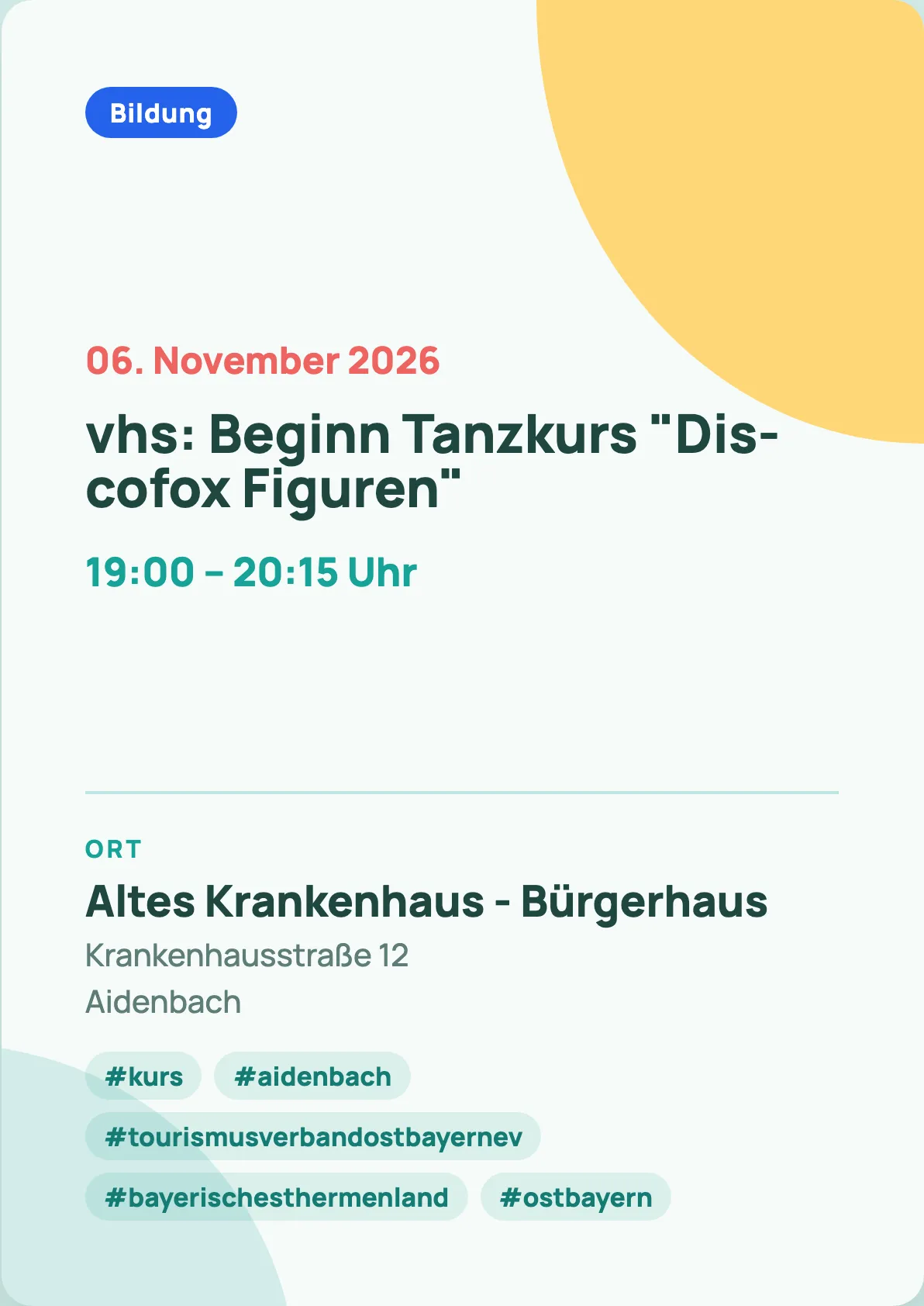 Veranstaltungsflyer