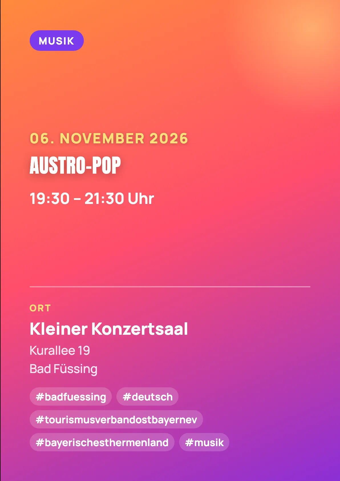 Veranstaltungsflyer