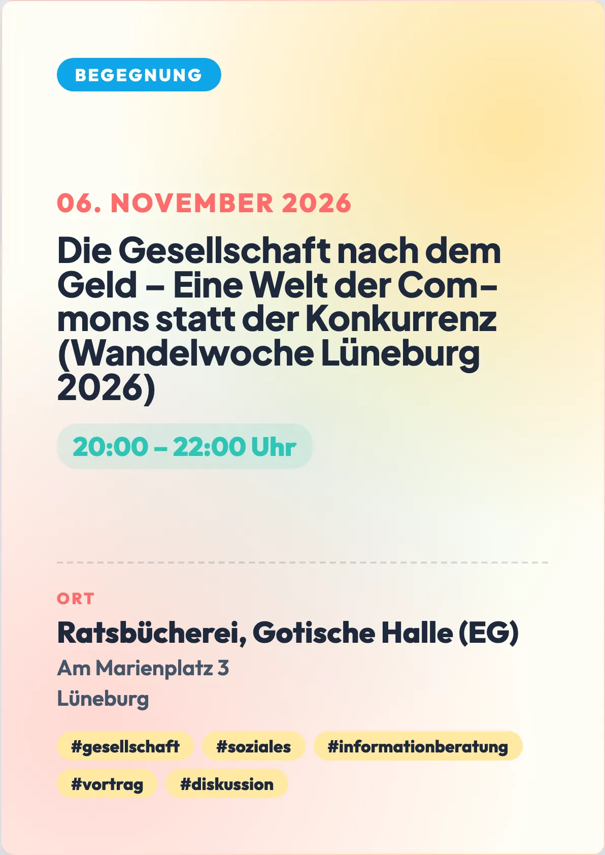 Veranstaltungsflyer