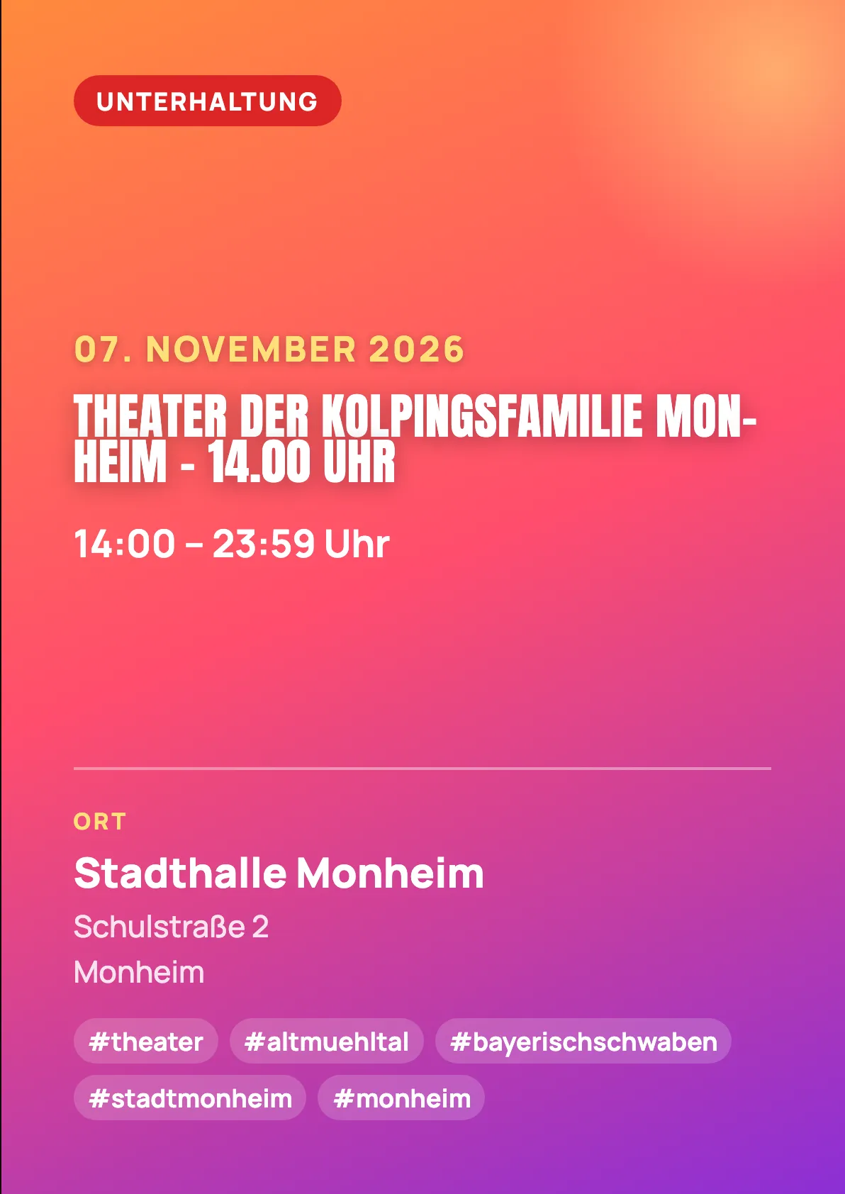 Veranstaltungsflyer