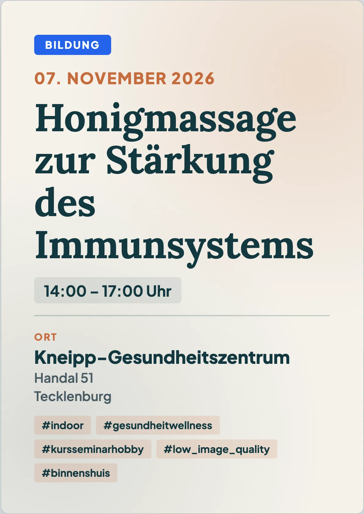 Veranstaltungsflyer
