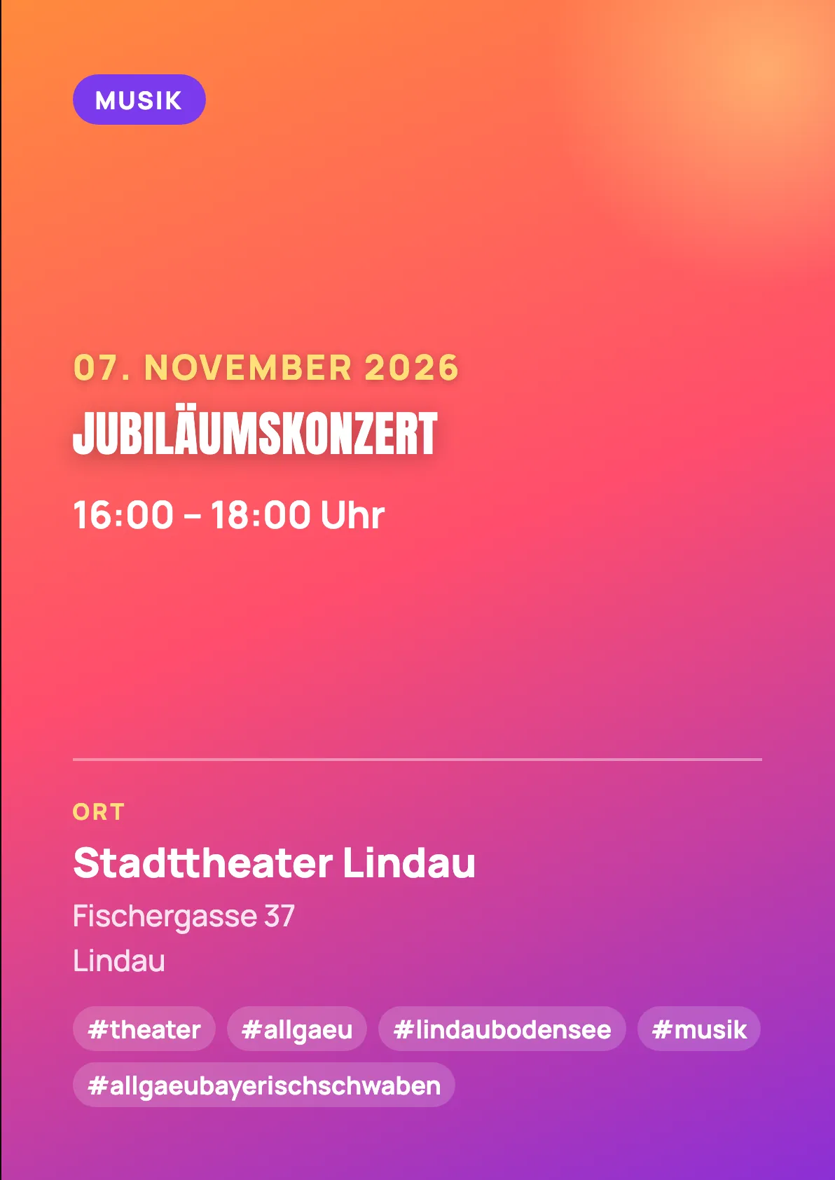 Veranstaltungsflyer