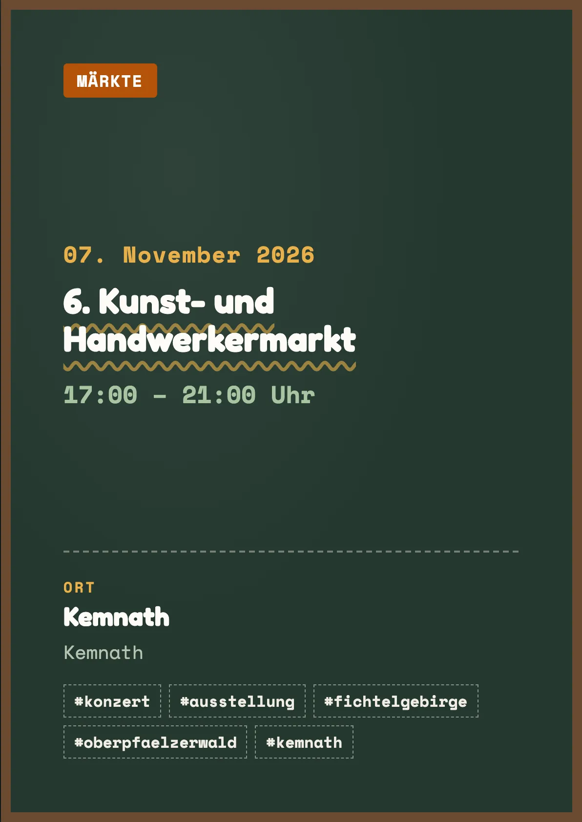 Veranstaltungsflyer
