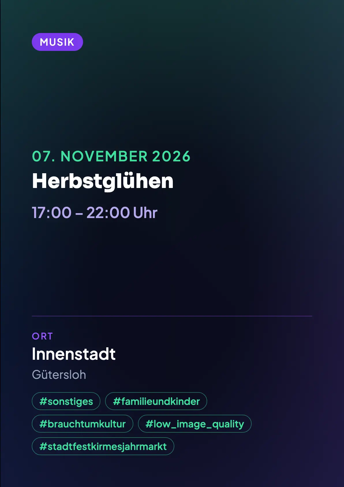 Veranstaltungsflyer