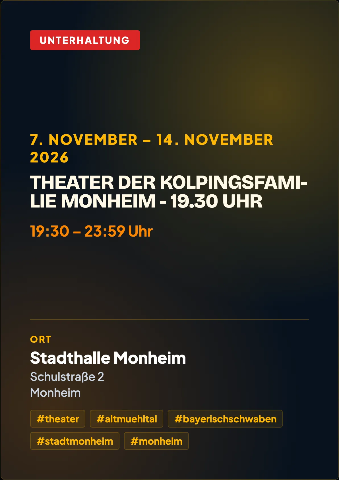Veranstaltungsflyer