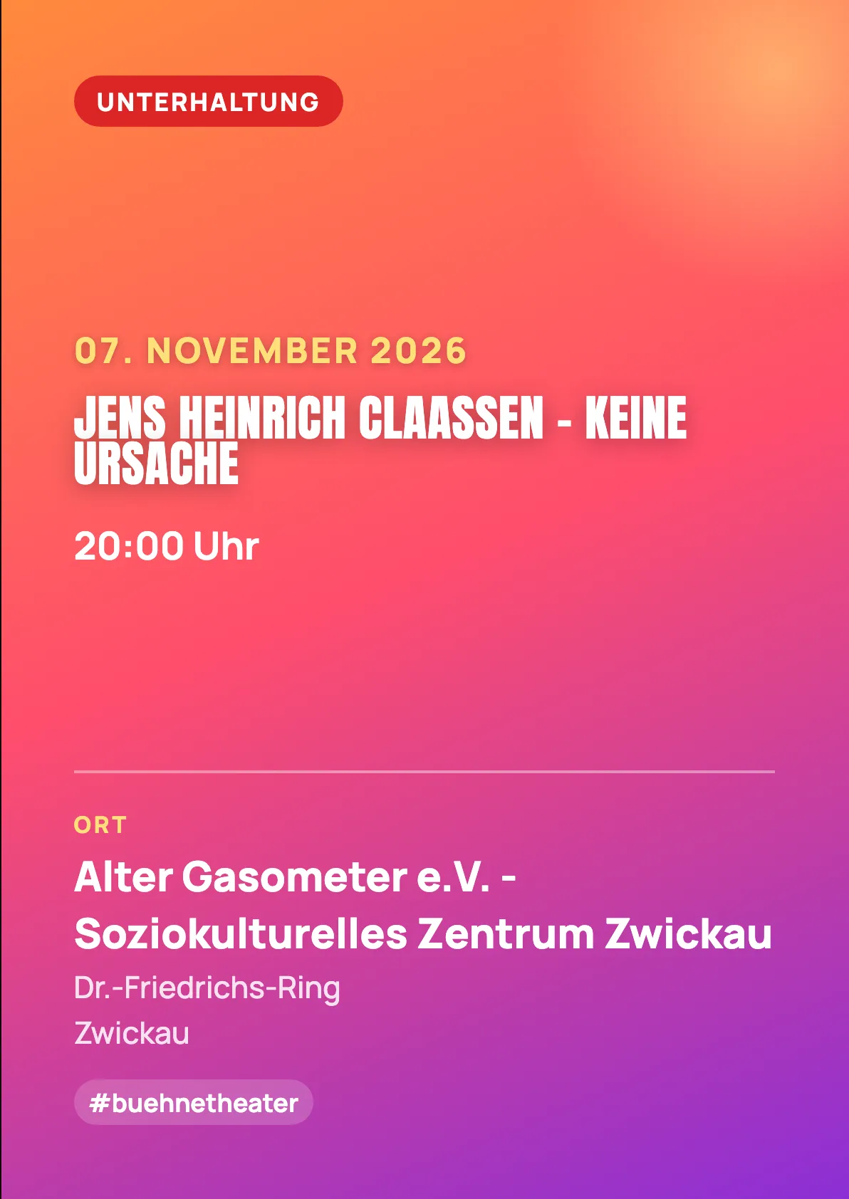 Veranstaltungsflyer
