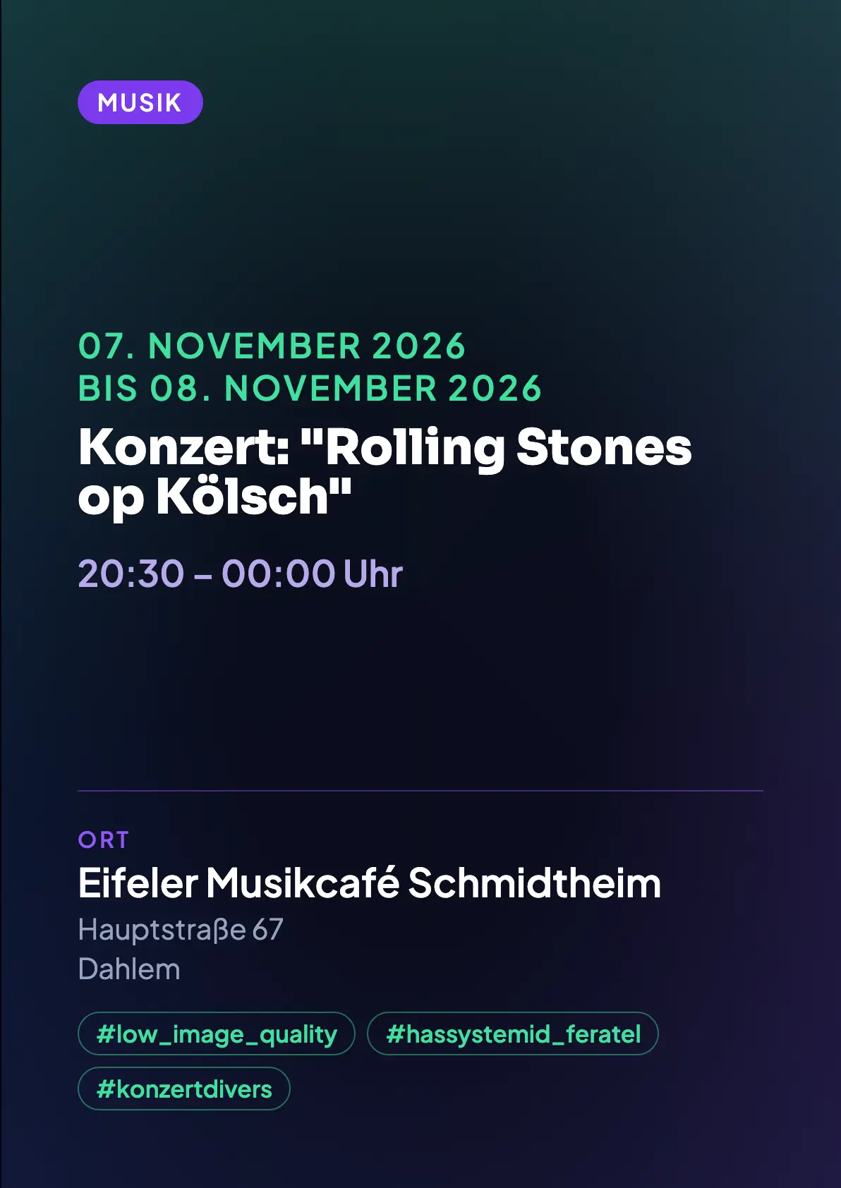Veranstaltungsflyer