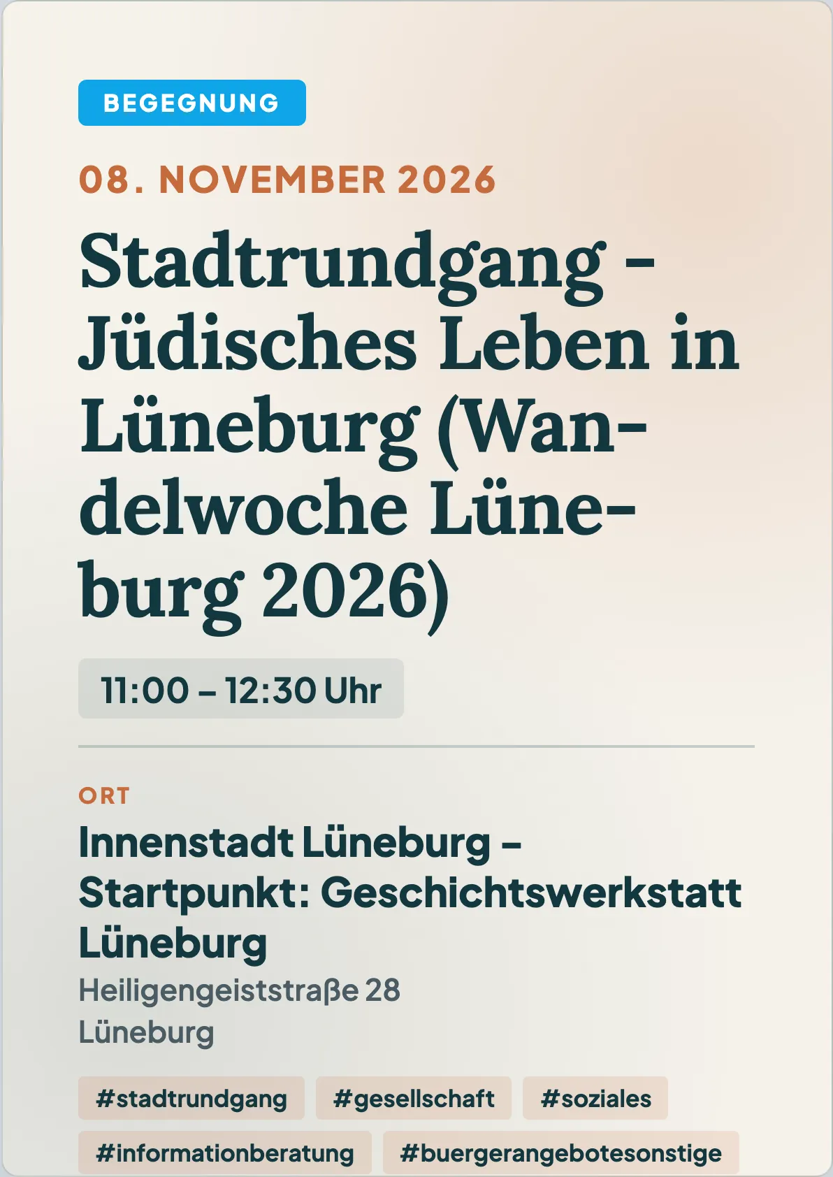 Veranstaltungsflyer