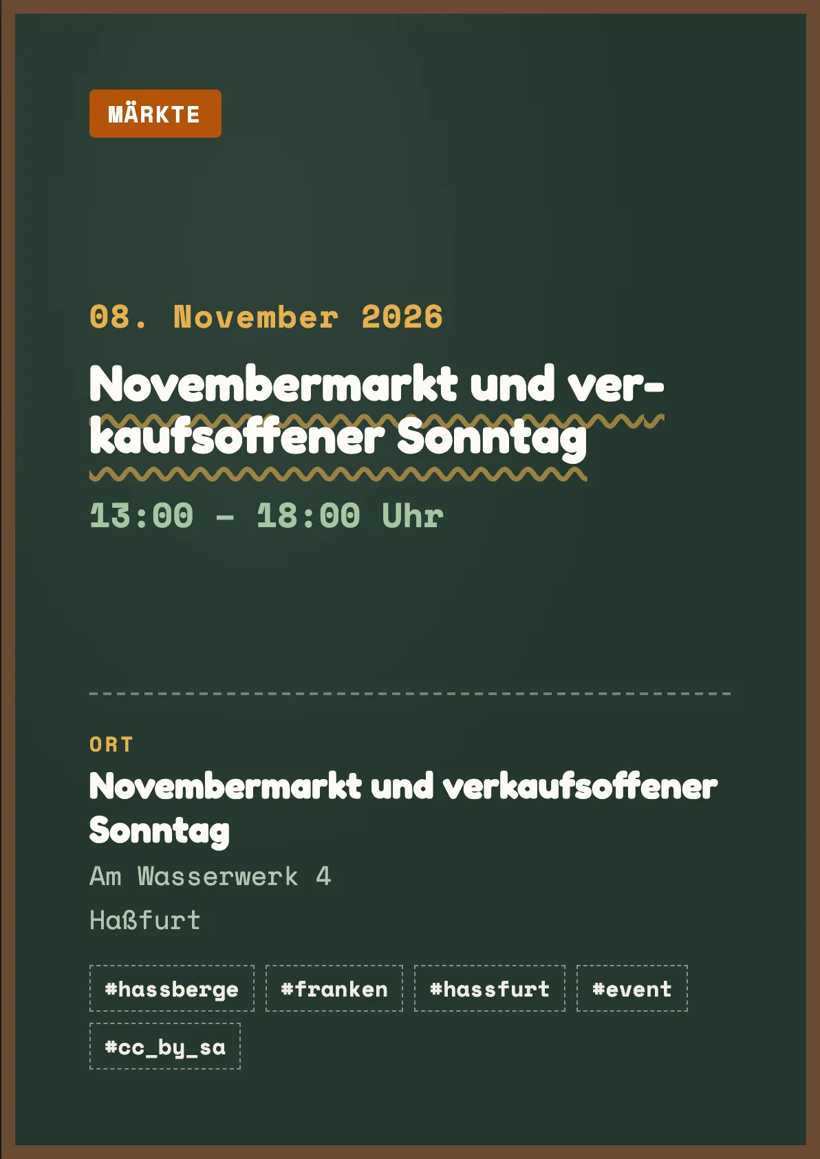 Veranstaltungsflyer