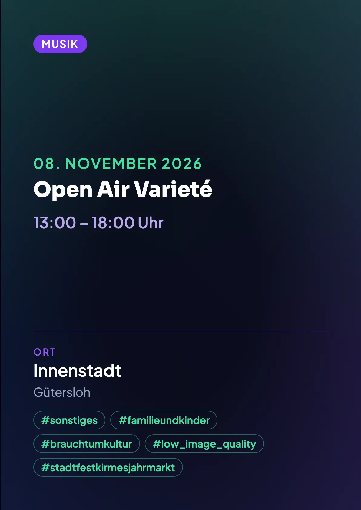 Veranstaltungsflyer