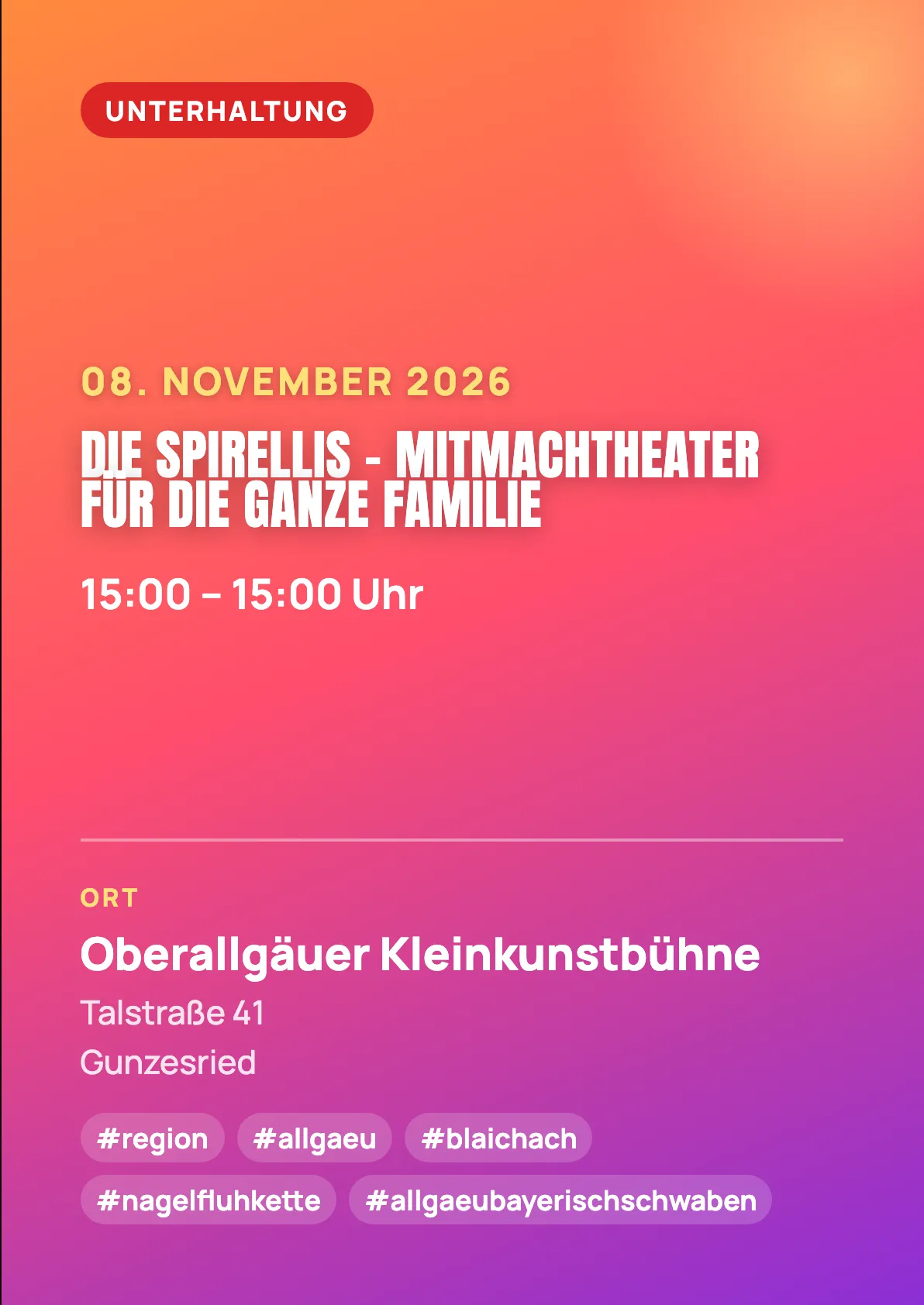 Veranstaltungsflyer