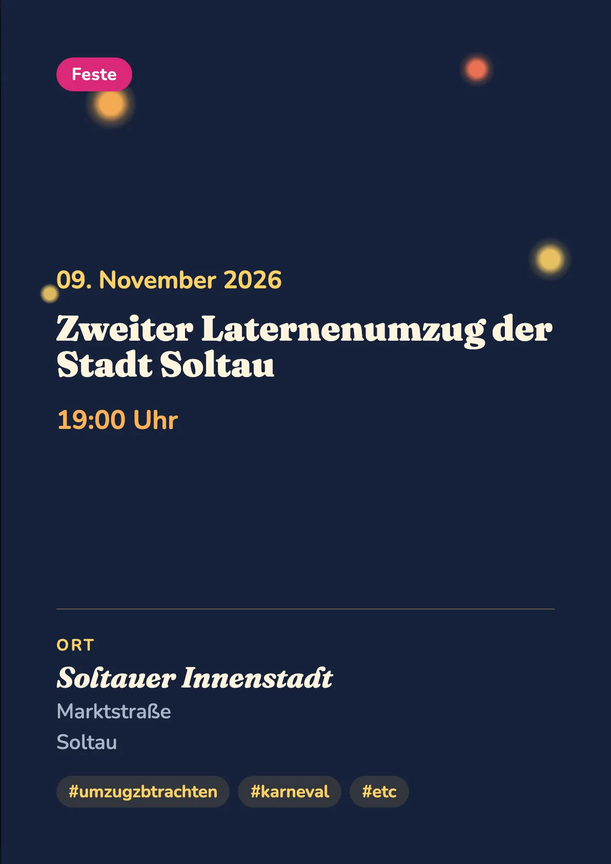 Veranstaltungsflyer